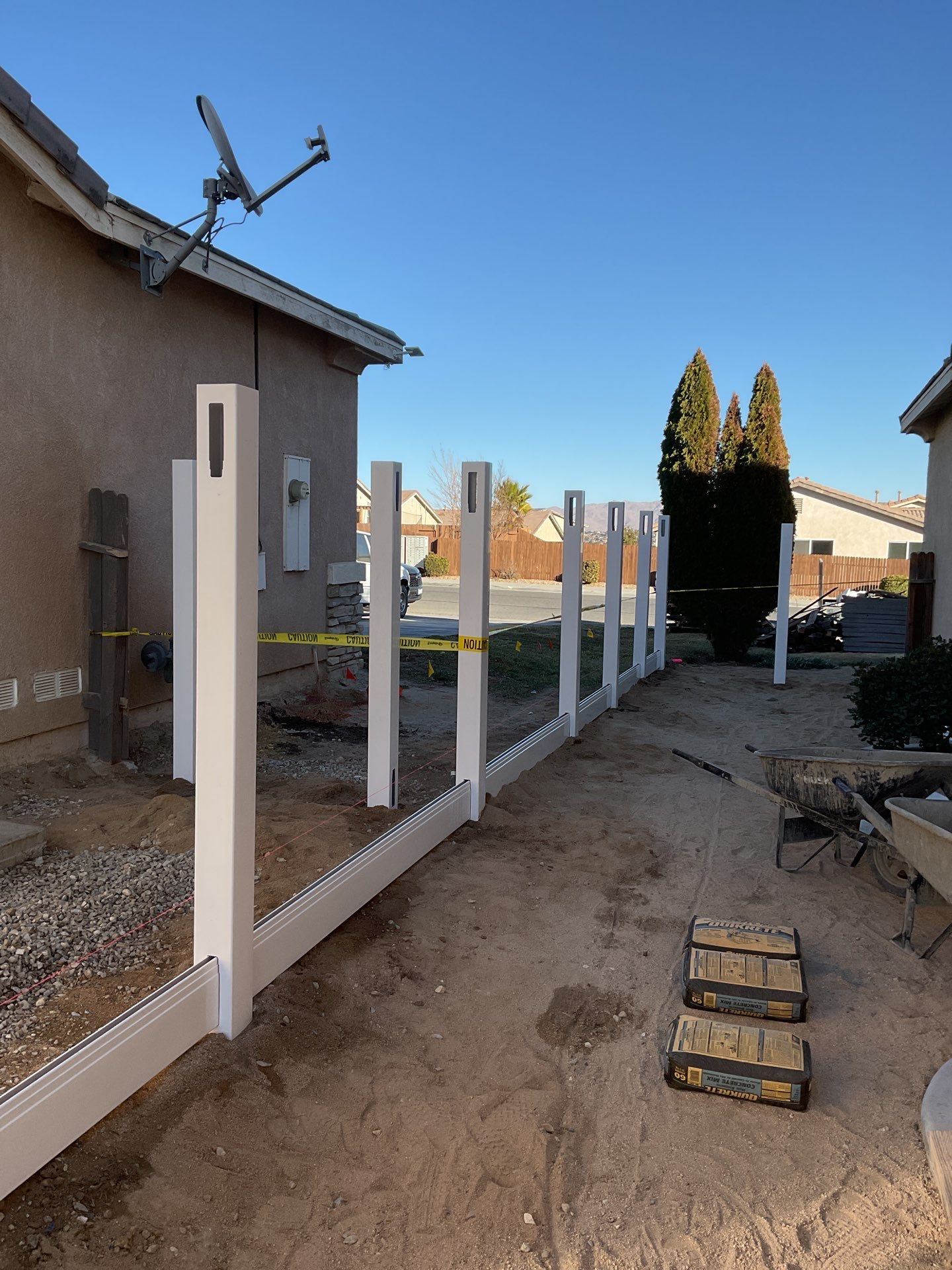 6ft White Privacy Vinyl by Fence Guys Inc.