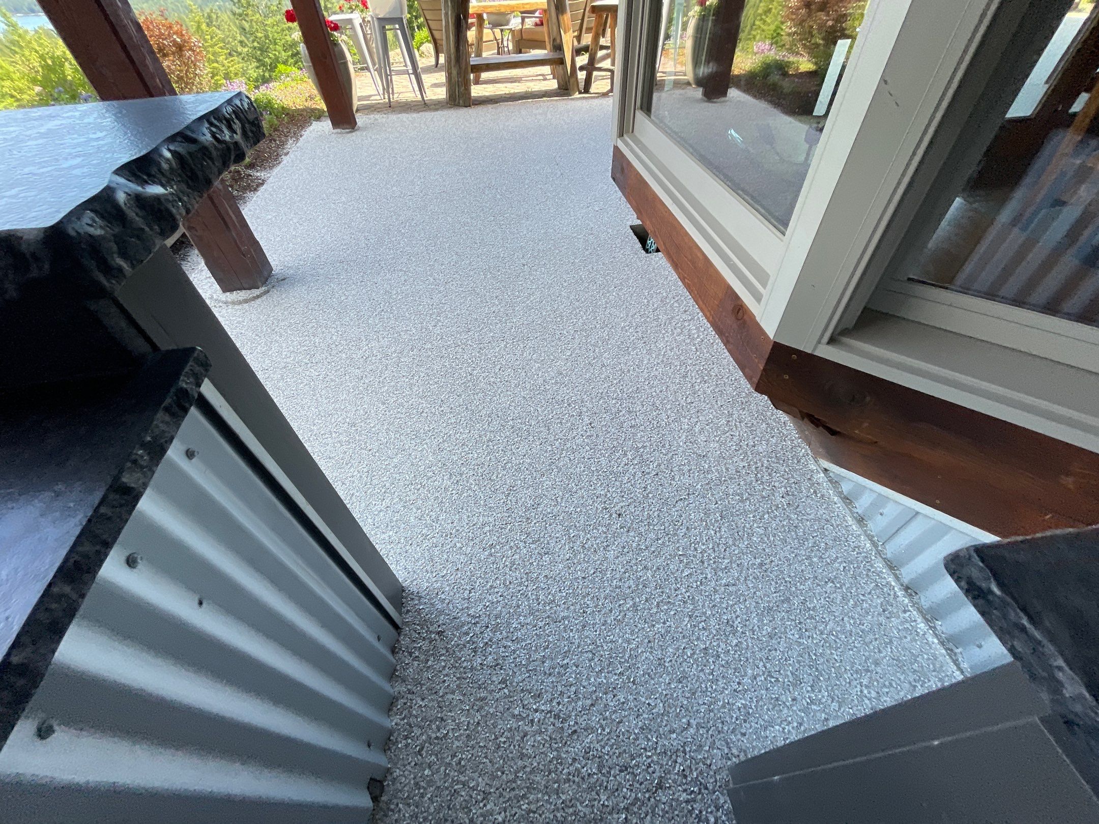 Patio Transformation using Mt Everest by Croc Coatings, LLC