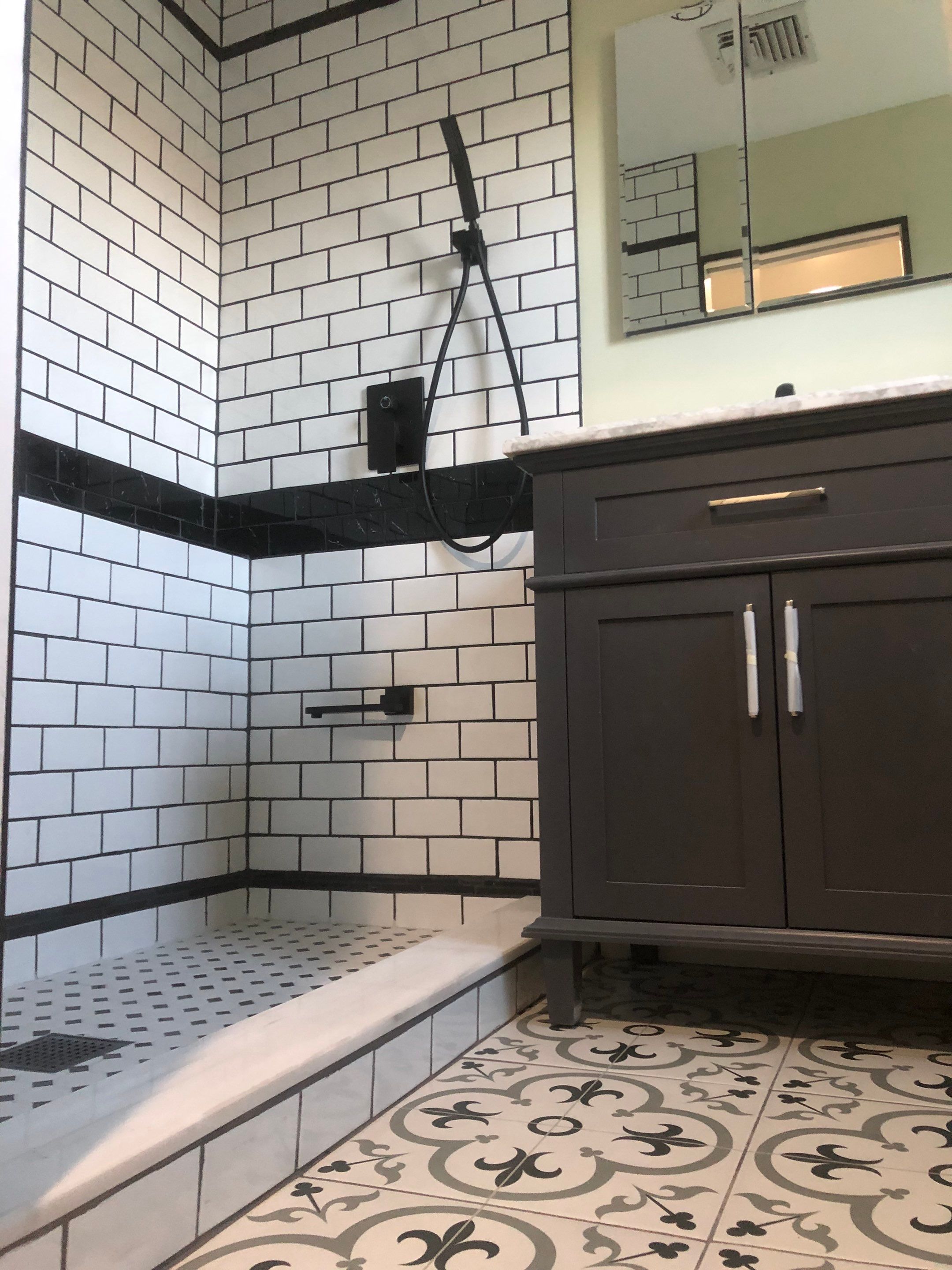 Bathroom Remodel using Tile by Home Concepts Construction