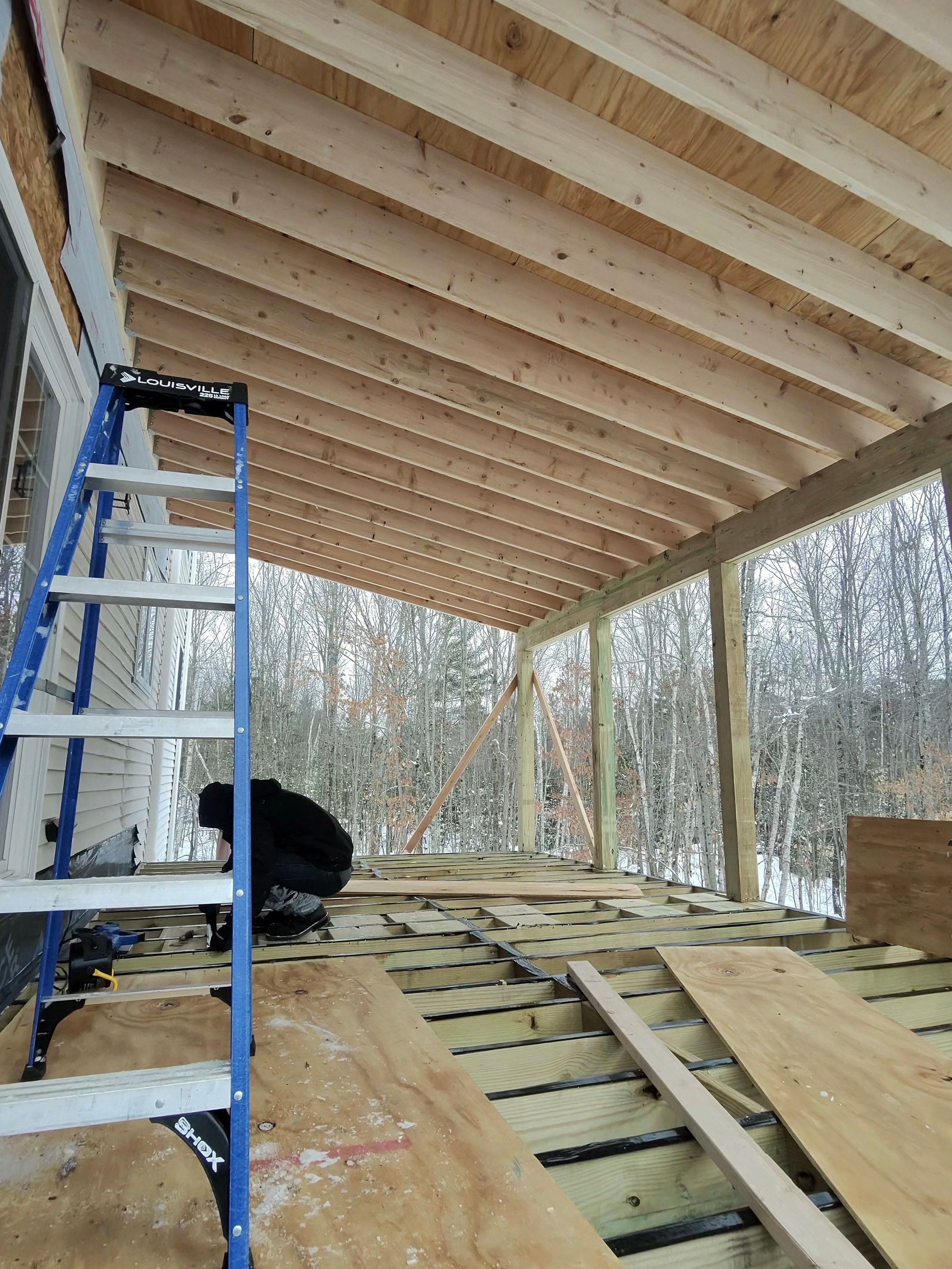 Nottingham Deck Demo - Three Season Build by Tall pine roofing