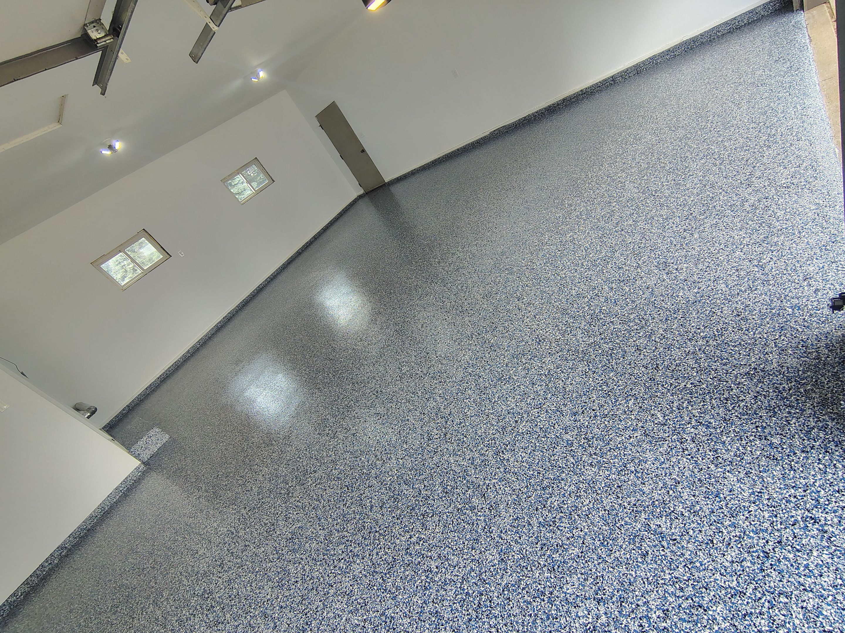 Hartford Garage Concrete Coating With Orbit Flake Finish by Select Painting, Coatings & Garage Cabinets