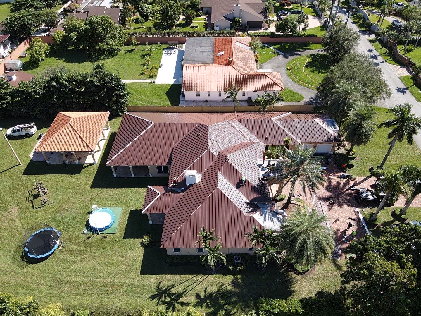 Metal Roof - Galvalume - Mansard Brown by Istueta Roofing