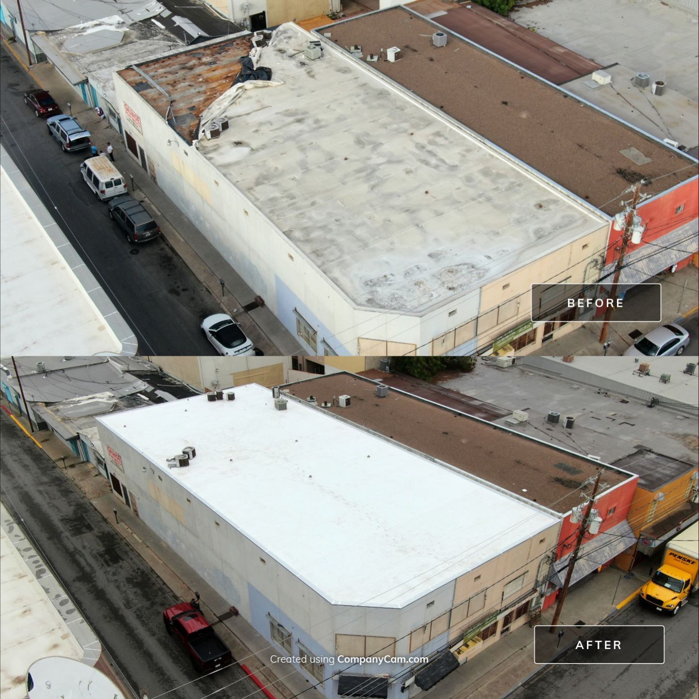 Commercial Roofing Installation using Thermoplastic Polyolefin - GAF  by JM Flores Roofing & Construction, Inc