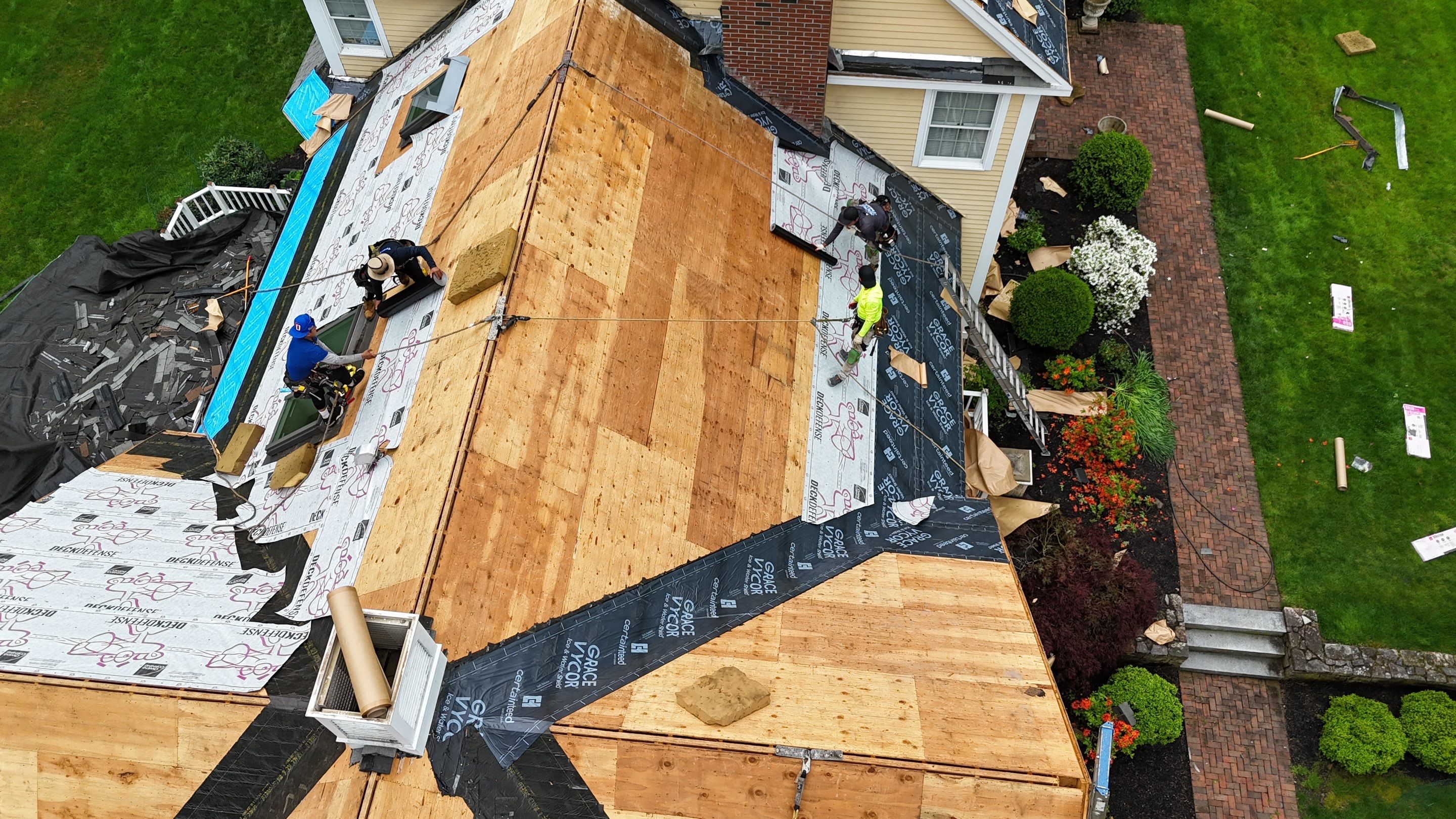 Roof Replacement with Owens Corning Shingles and Copper Flashing by Mighty Dog Roofing of Greater Middlesex County