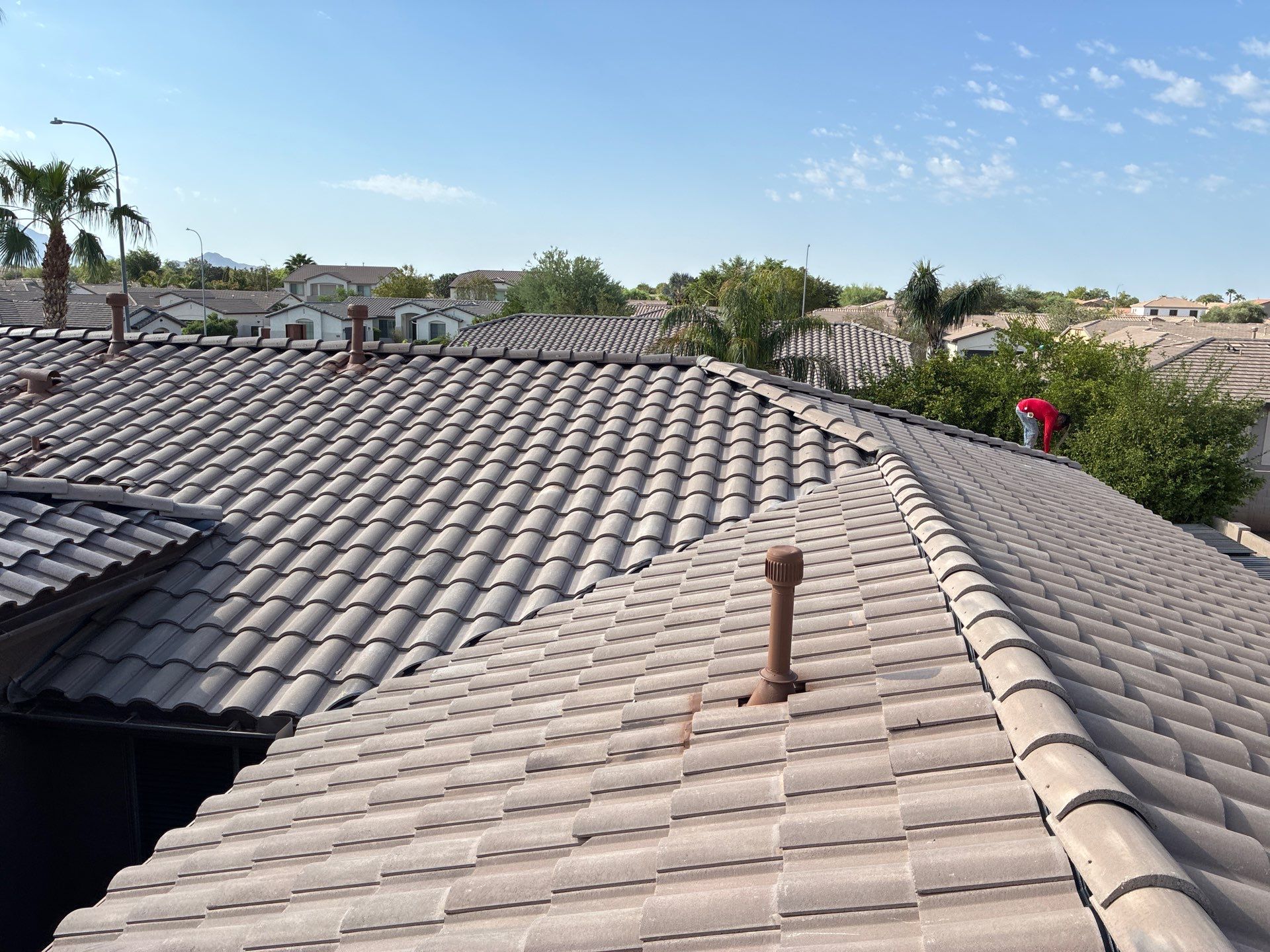 Tile Reset using Concrete Tiles in Chandler AZ by Weather-Tite Roofing