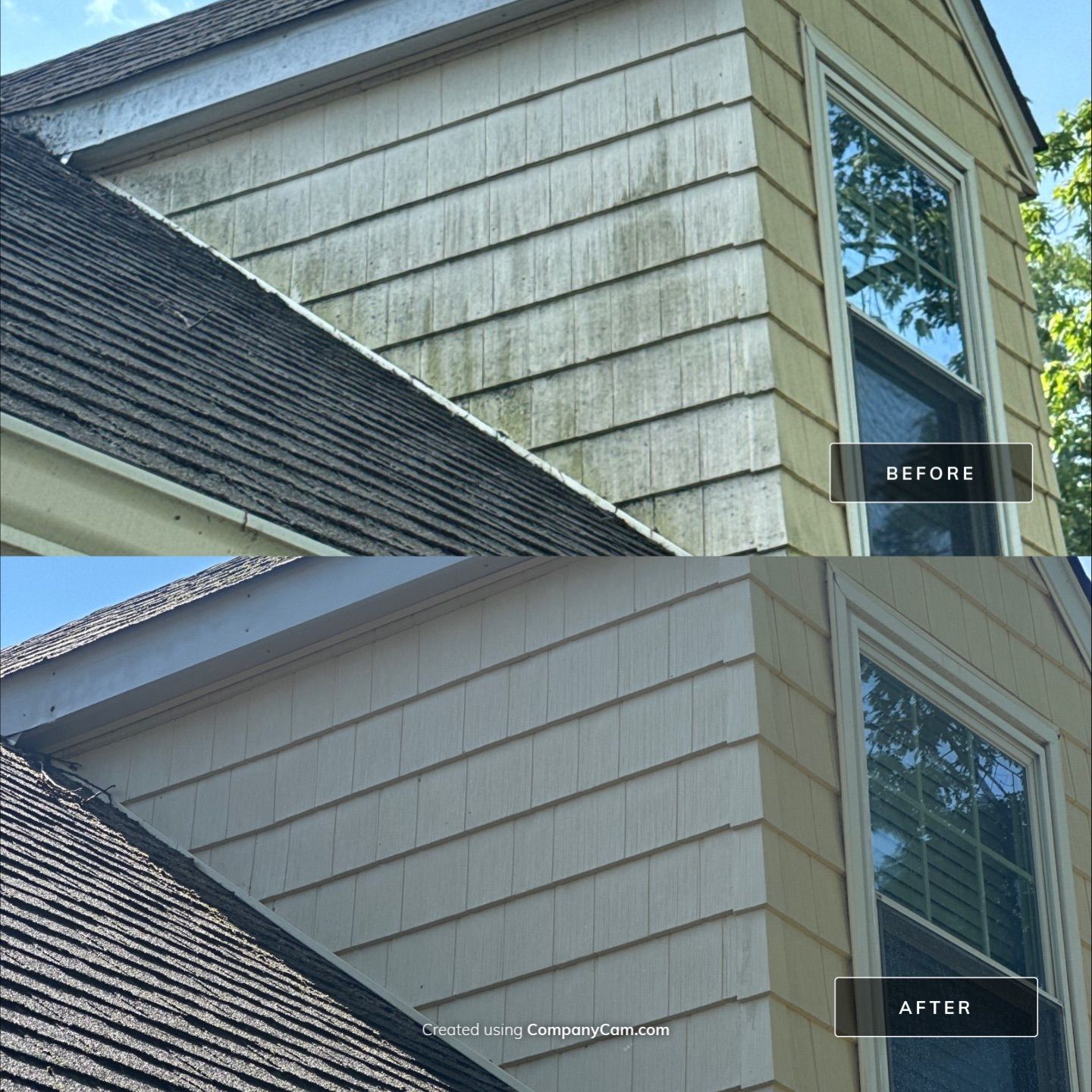 Project in Island Lake by Simmons Power & Soft Washing