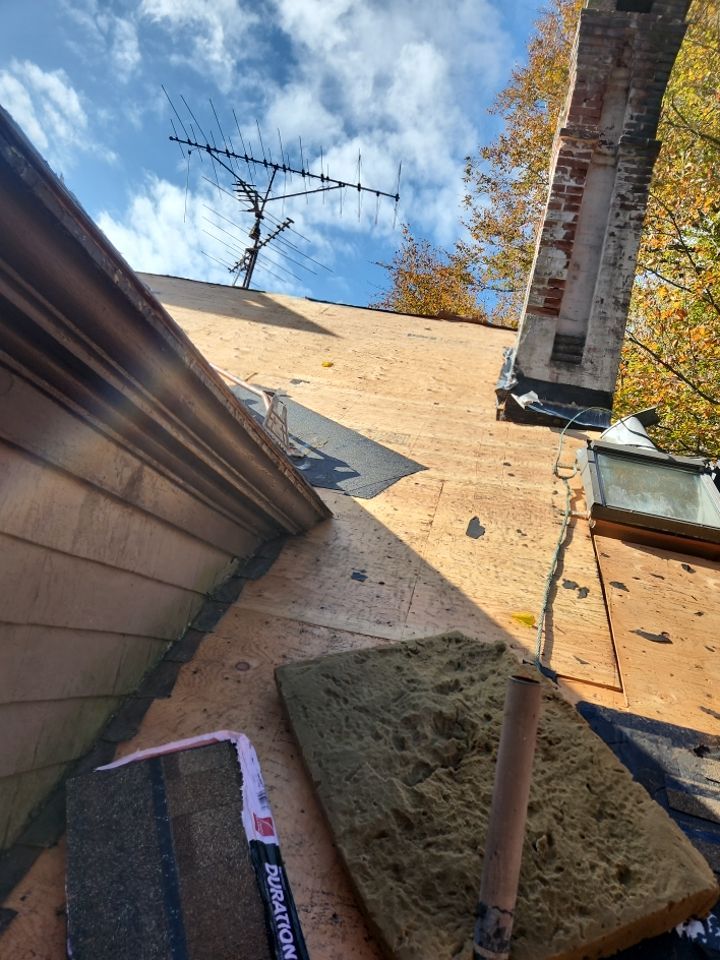 Residential Roofing Installation using Owens Corning TruDefinition Desert Tan by A Plus Exterior