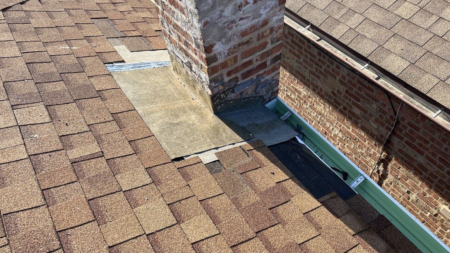 Chimney flashing repair. by Pro Home Services Inc