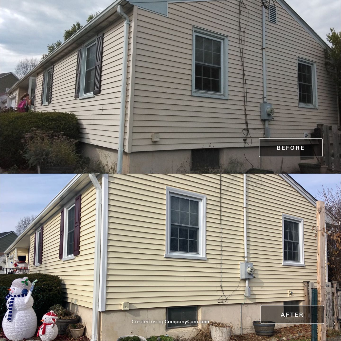 Transformative Siding update with Cert. Monogram D/4 x 12'6" Clapboard, Heritage Cream by DiGiorgi Roofing and Siding Inc