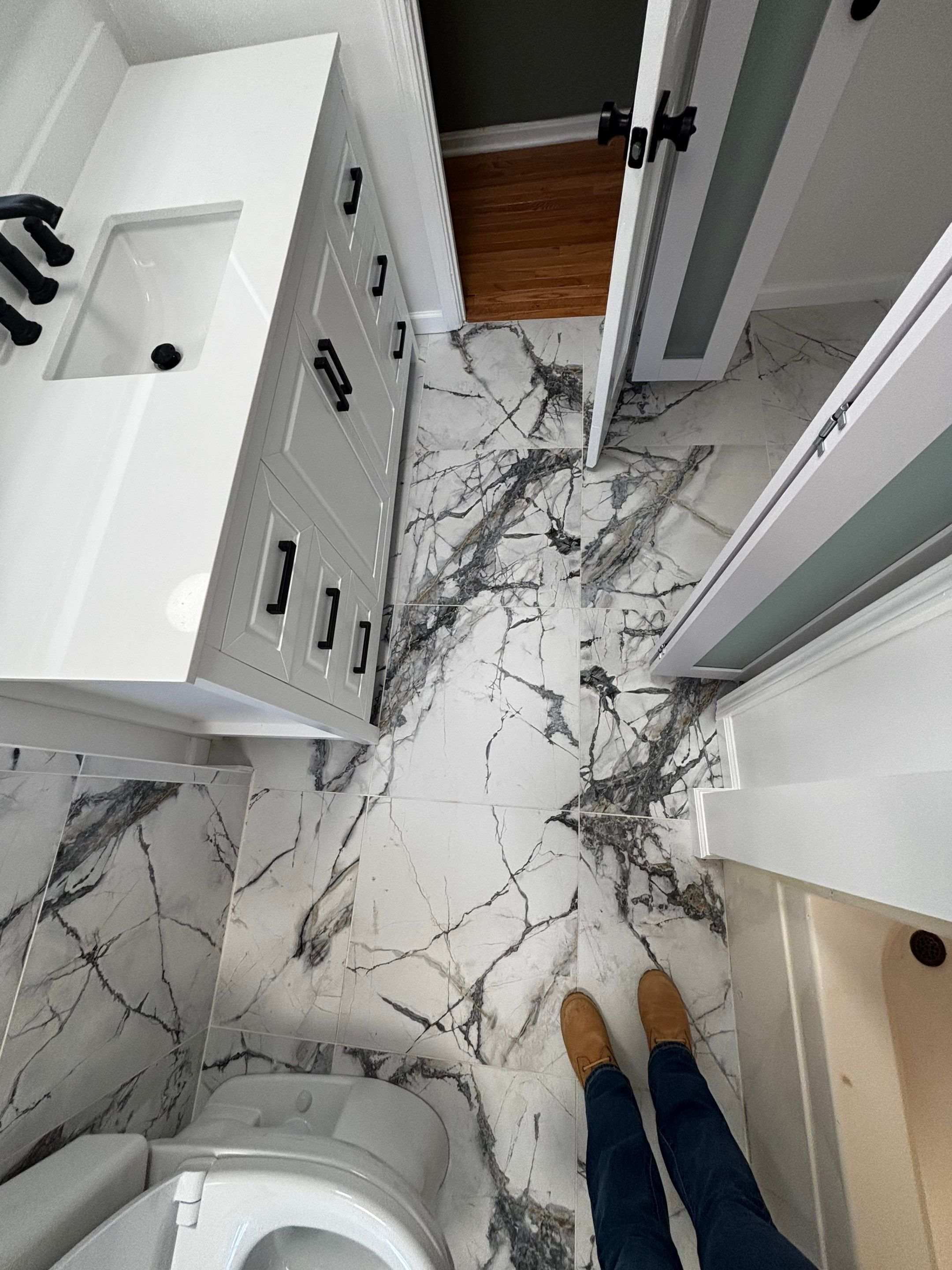 Hall bathroom renovation by Prudencio