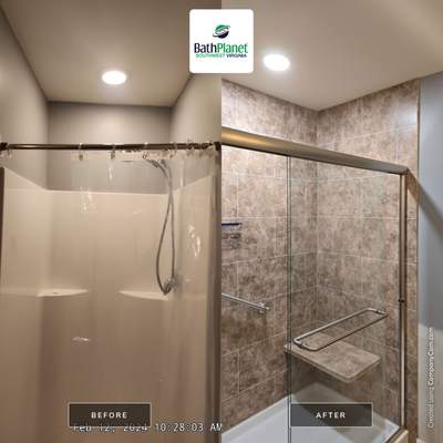 Tub to Shower w/ Drywall Work