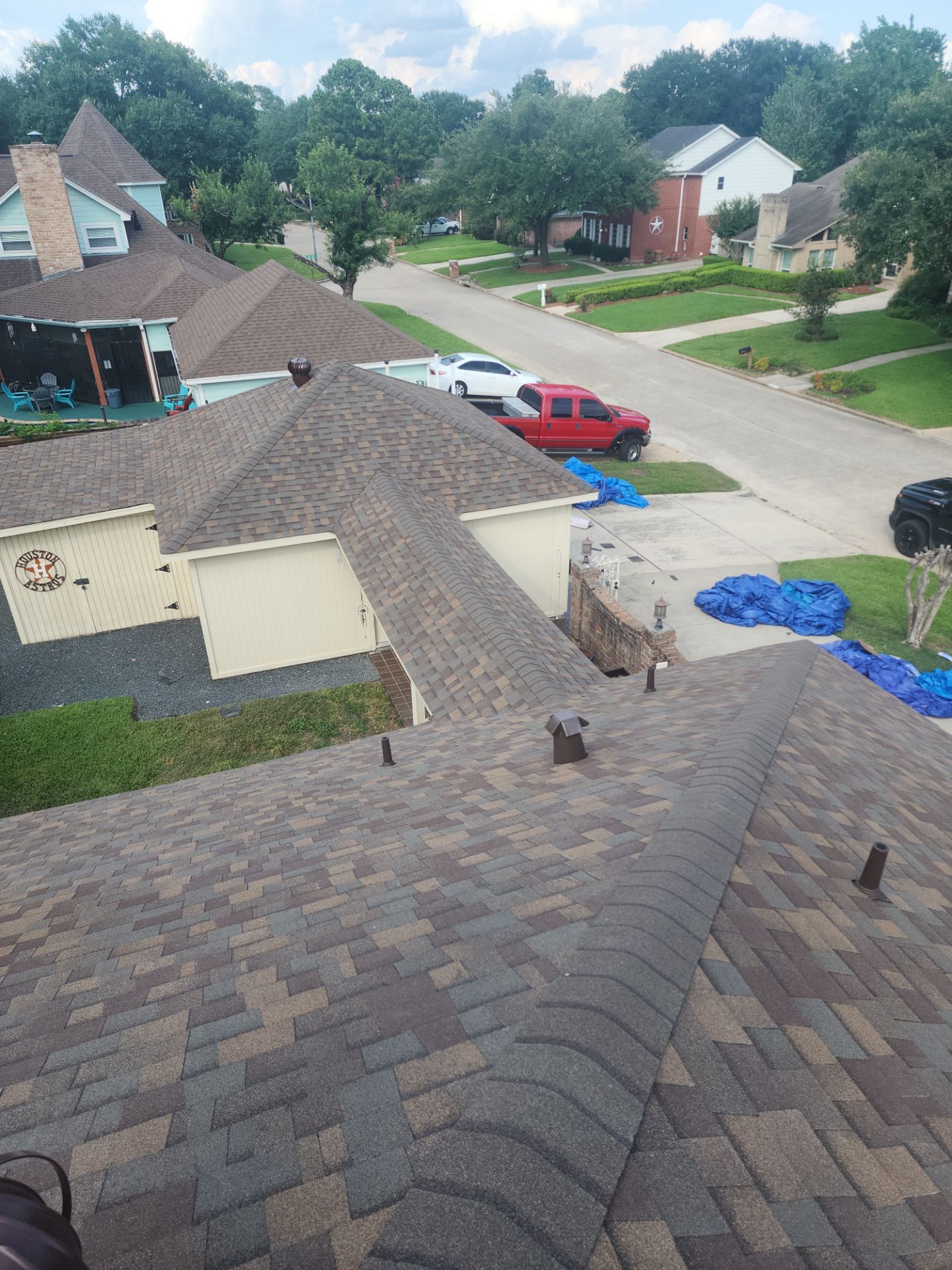 Residential Roofing Installation using Owen's Corning Duration (Lifetime) Shingles by Roof Repair Company