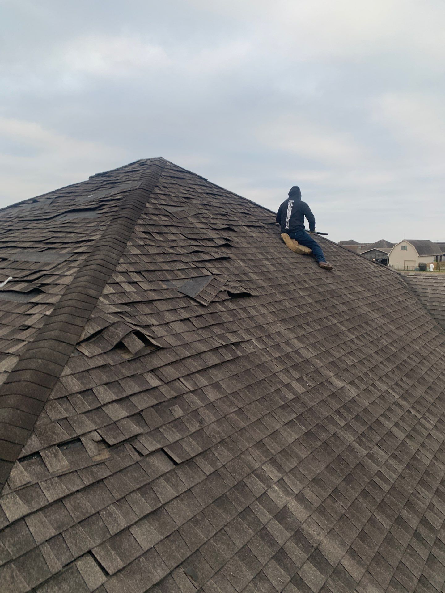 Residential Roof Replacement using GAF HDZ - Charcoal shingles by Elite Roofing LLC