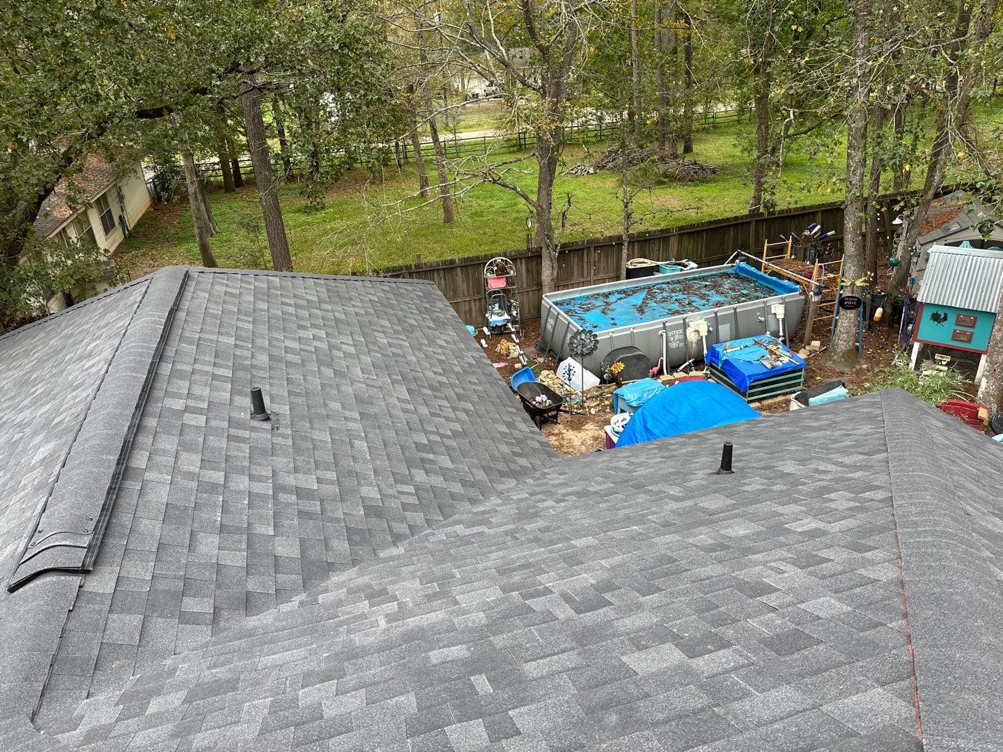 Residential Roofing Installation using Owen's Corning Duration (Lifetime) Shingles by Roof Repair Company