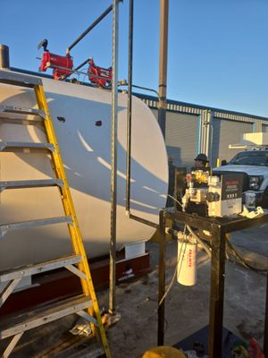 Outdoor Water Tank Installation & Piping Setup