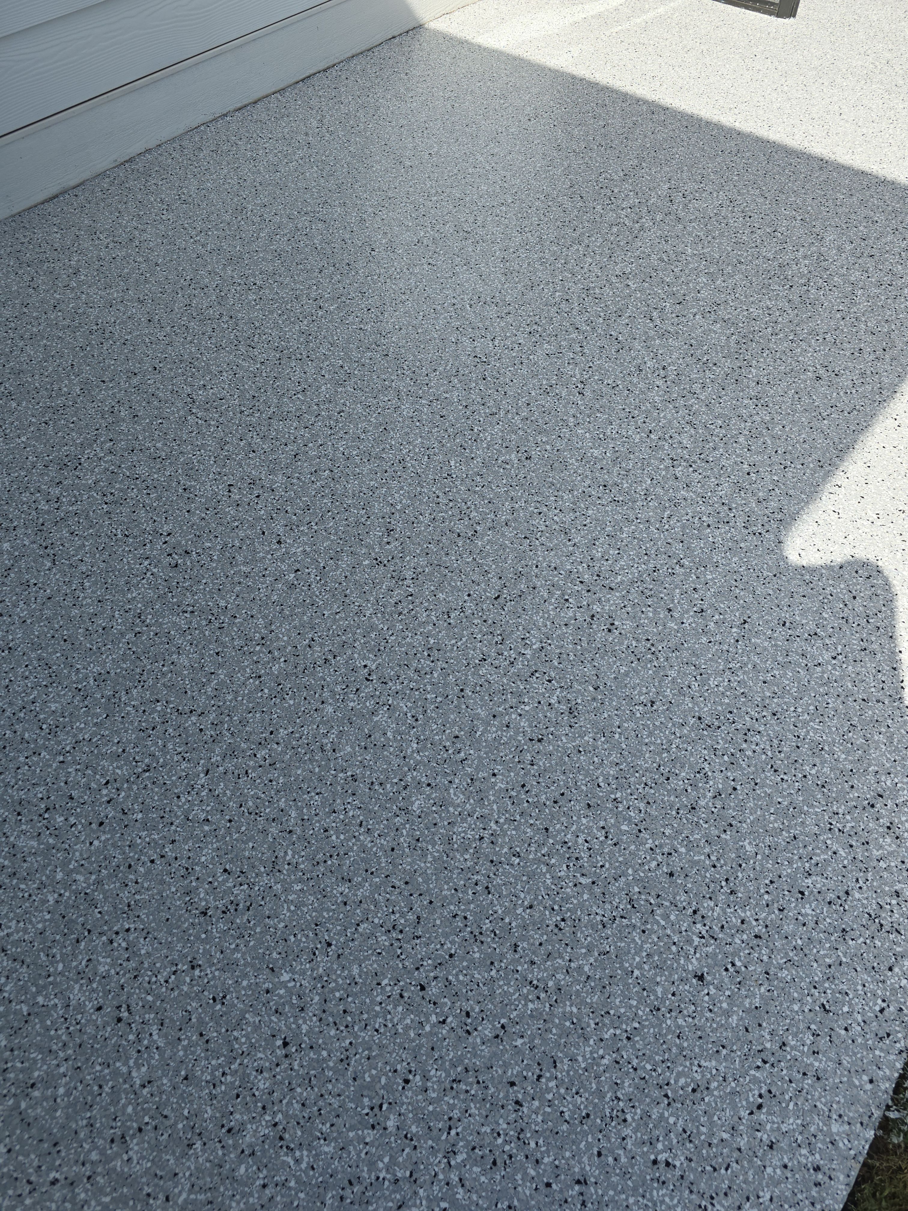 Screened in Patio using Feather Gray Flake! by Elite Floor Solutions