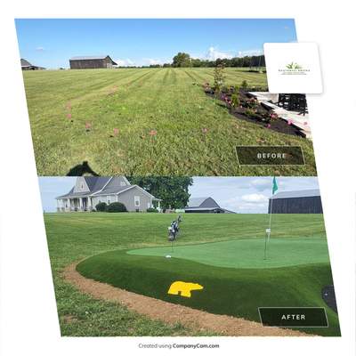 Custom Backyard Putting Green in Felicity