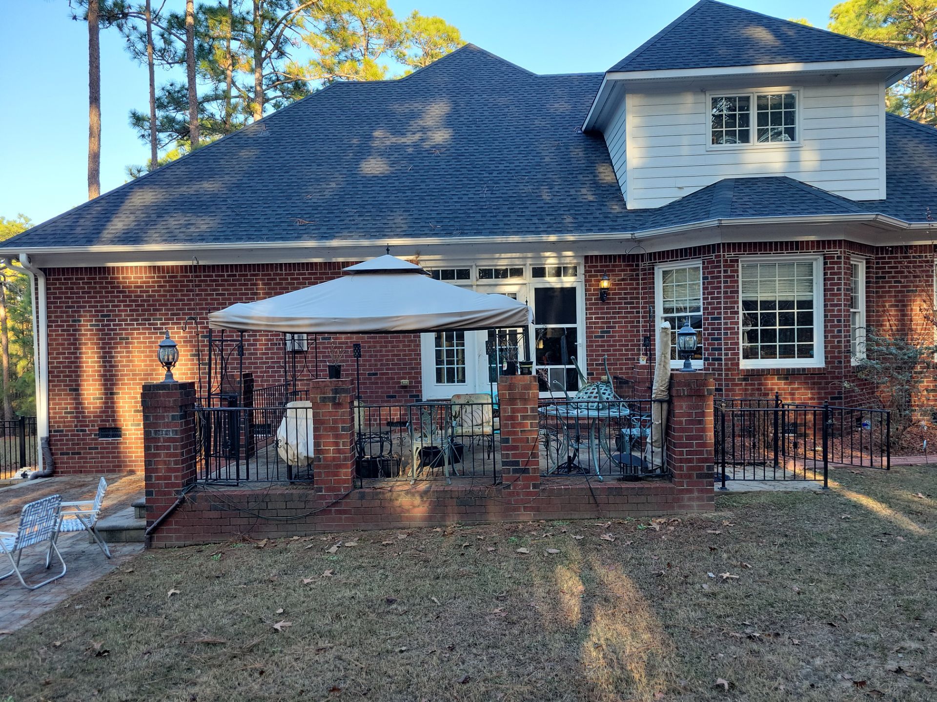 Custom Screened-In Porch Addition with Open Gable Roof in Fayetteville by The Remodeling Company