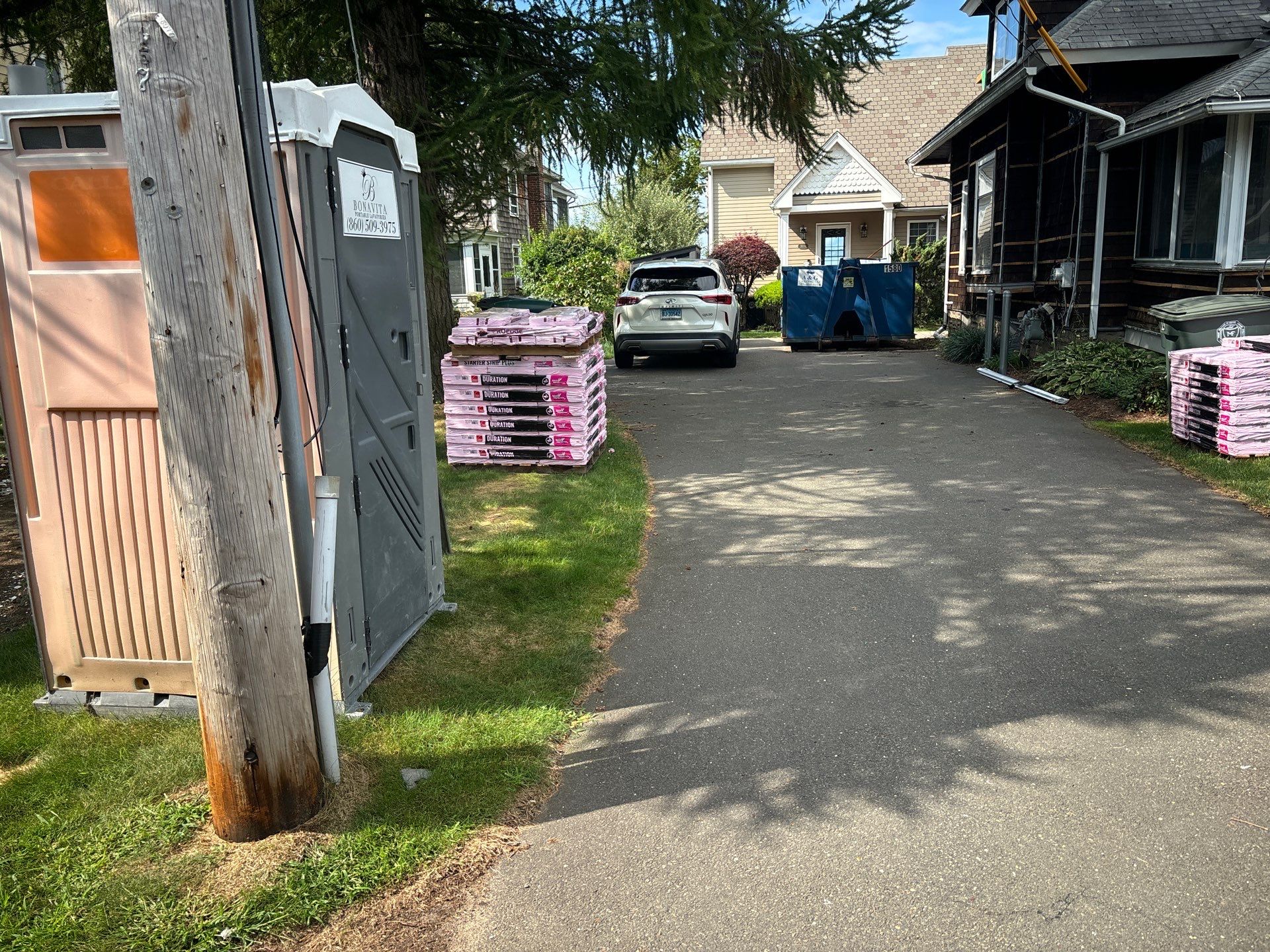 Residential Roofing Installation using Owens Corning TruDefinition Duration - Estate Gray & Flagstone Cedar Impressions by A Plus Exterior