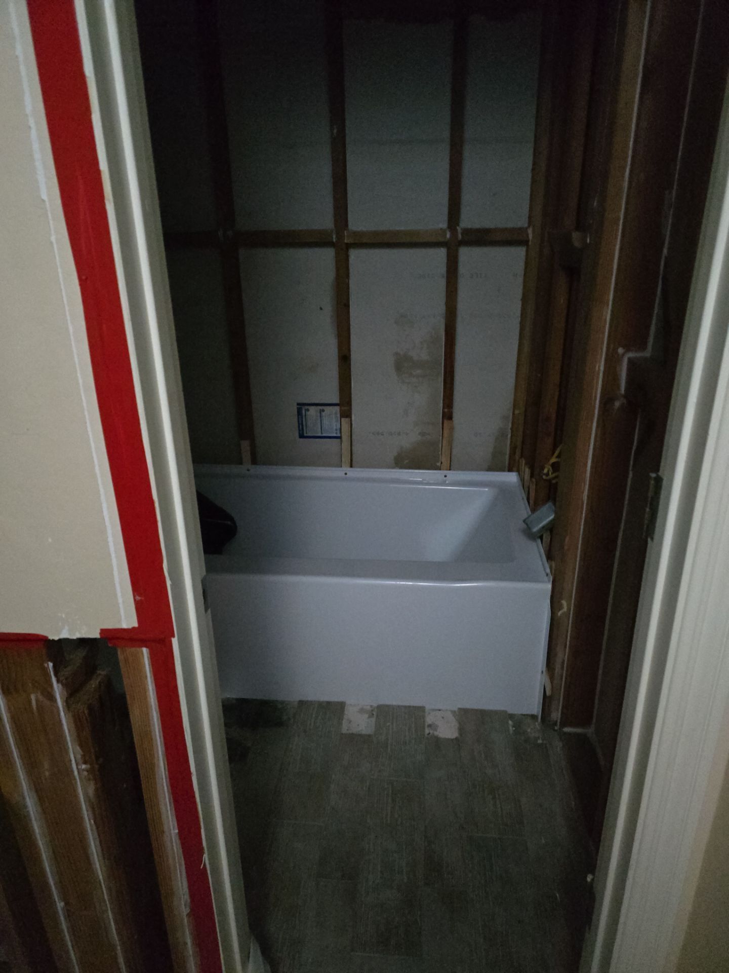 Shower Tub Installation with Underground Plumbing by Us Plumbing 