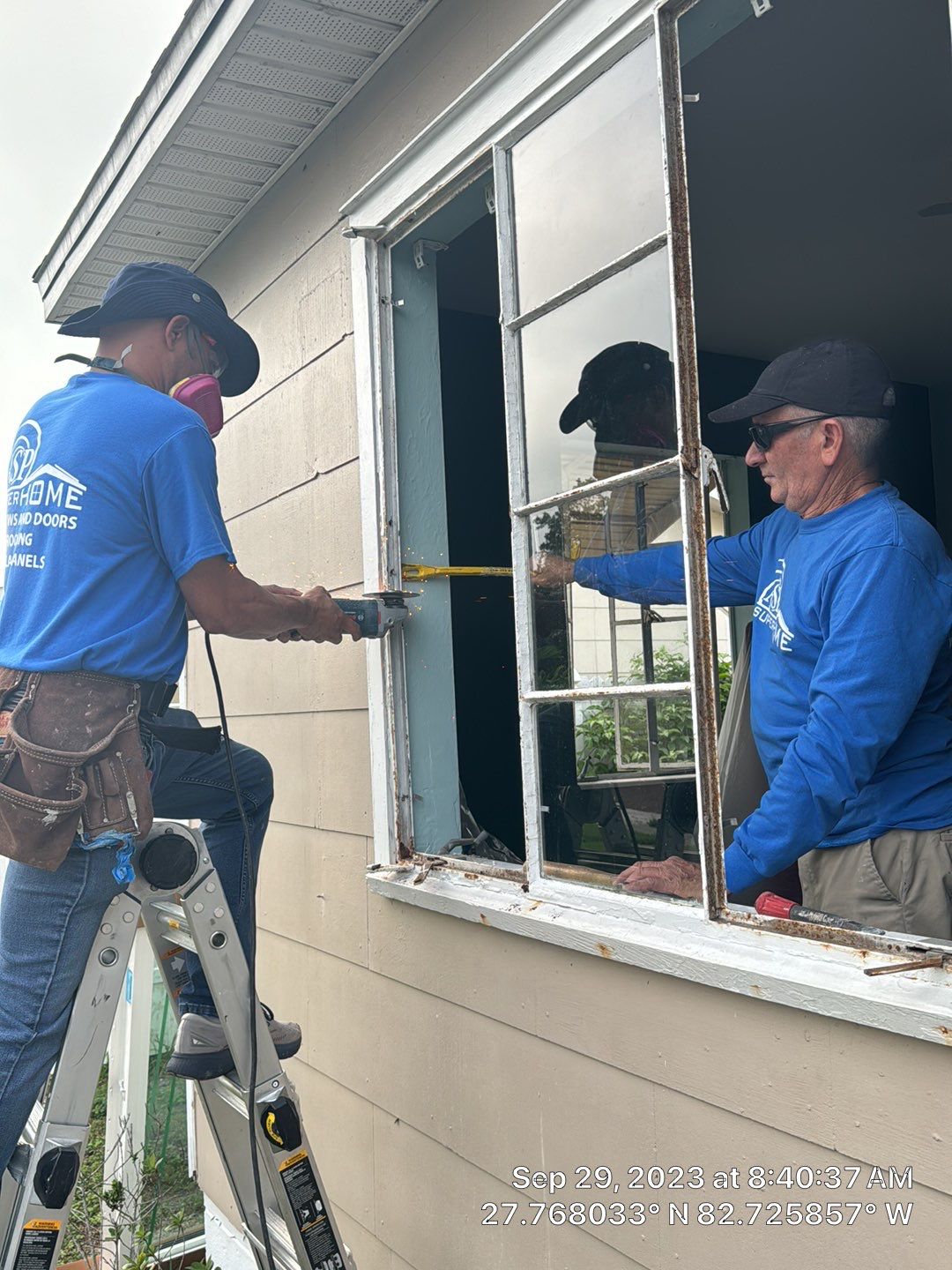 Wood Frame House / Fin Window Install using Vinyl PGT Fin Frame Windows by ASP SuperHome