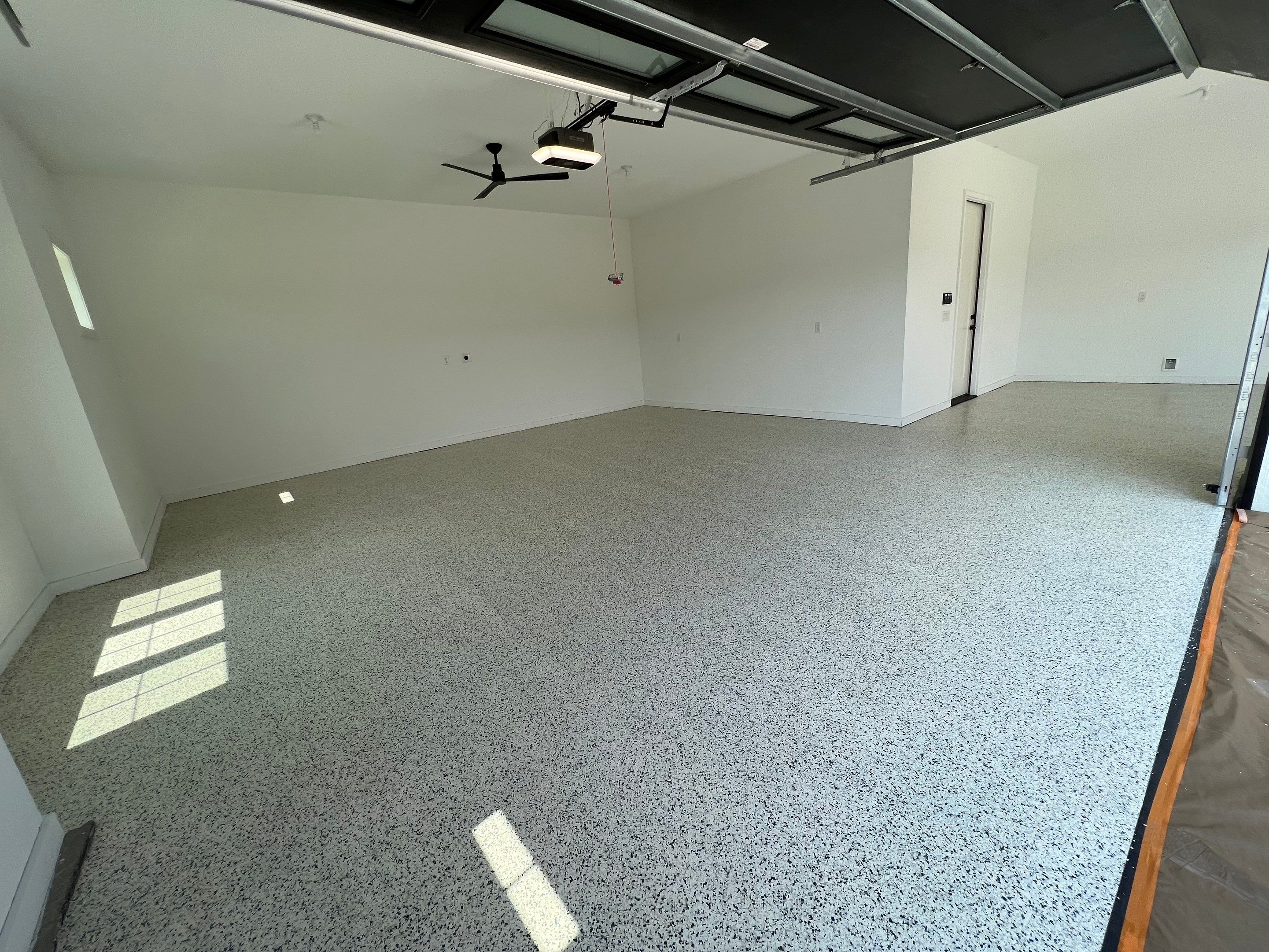 Floor redo with Epoxy coating  by Cutting edge painting 