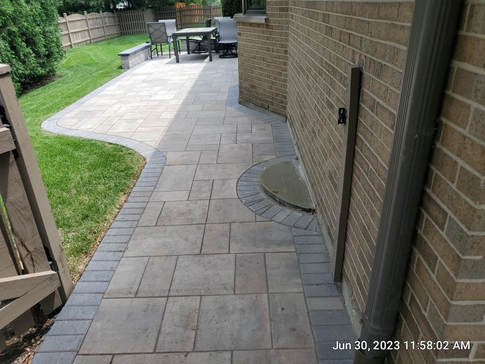 Brick paver clean, sand and seal. using Surebond SB-1300 by Northern Power Washing LLC.