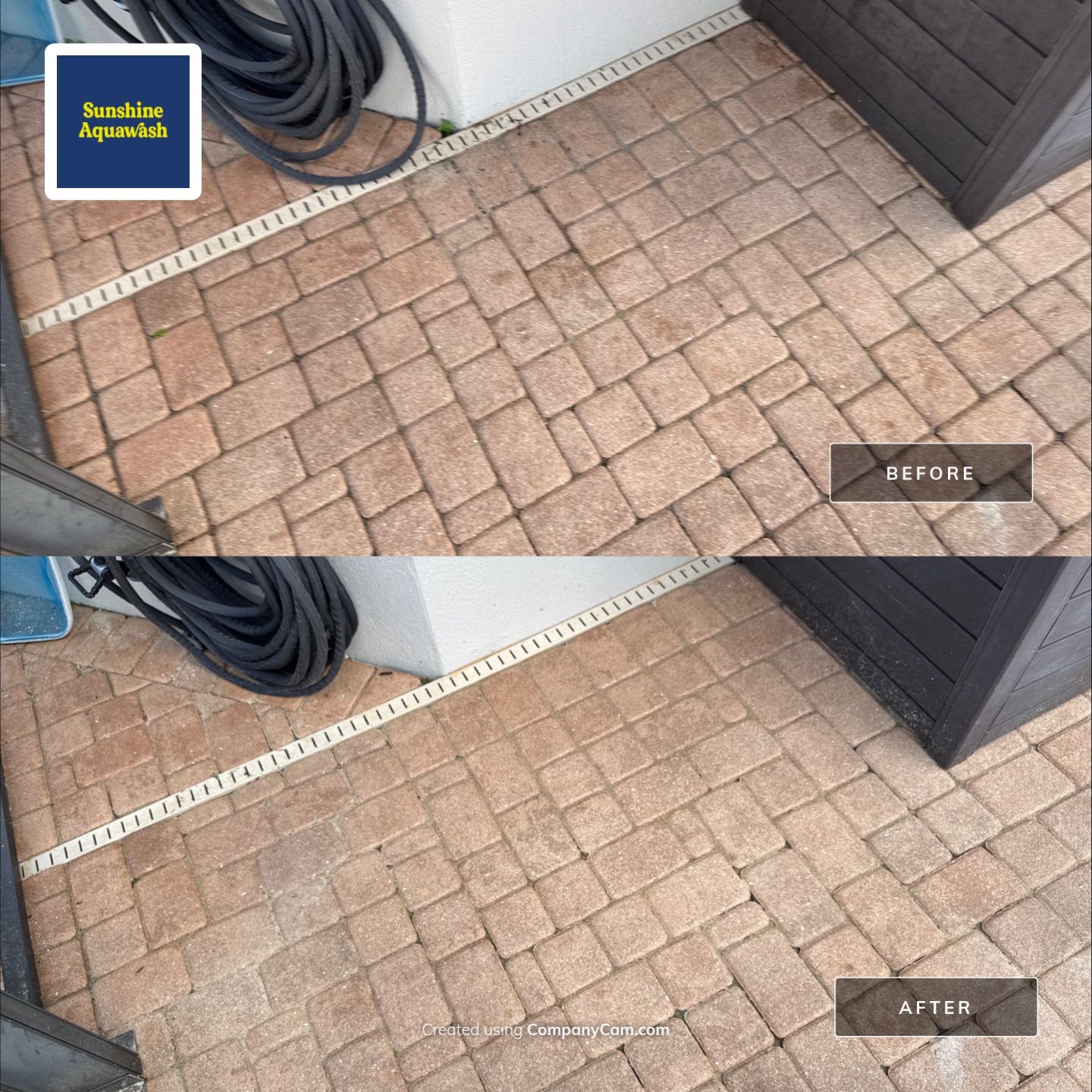 Tile Roof, Paver Pool Deck & Flowerbed Curbing Cleaning | Winding River Bradenton, FL Transformation by Sunshine AquaWash