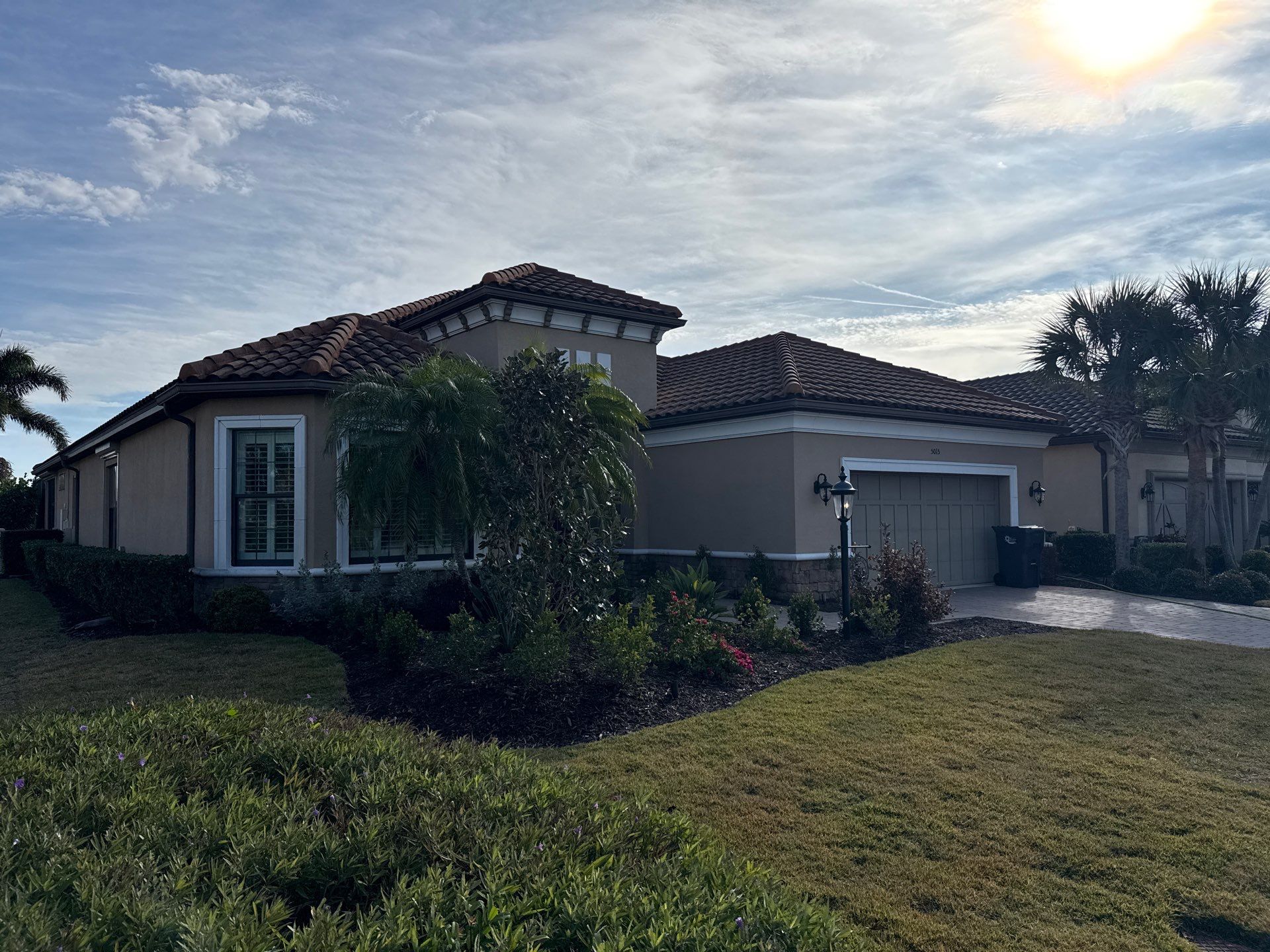 Barrel Tile Roof Cleaning in Esplanade Golf & Country Club – Lakewood Ranch, FL by Sunshine AquaWash