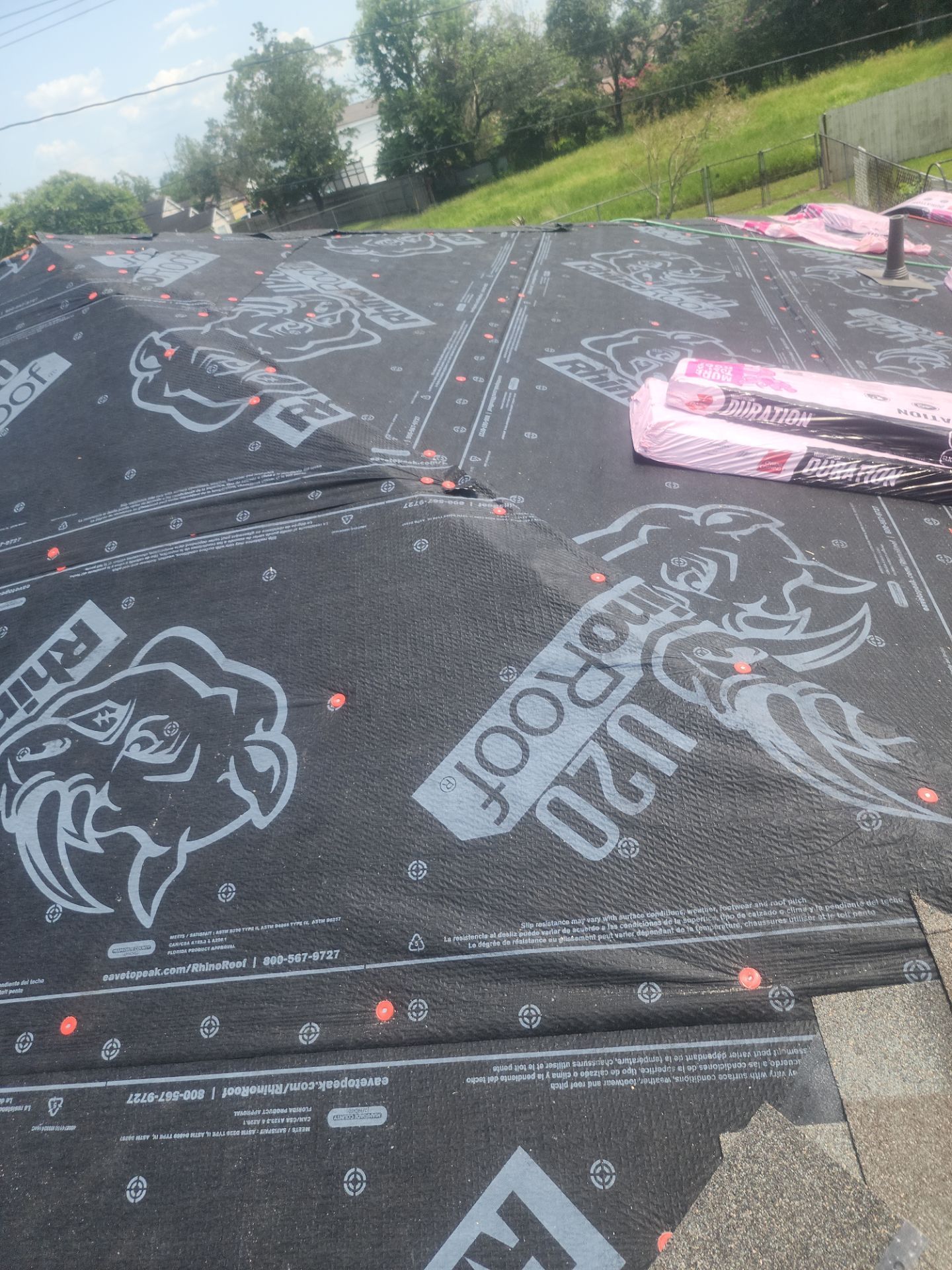 Residential Roofing Installation using Owen's Corning Duration (Lifetime) Shingles by Roof Repair Company