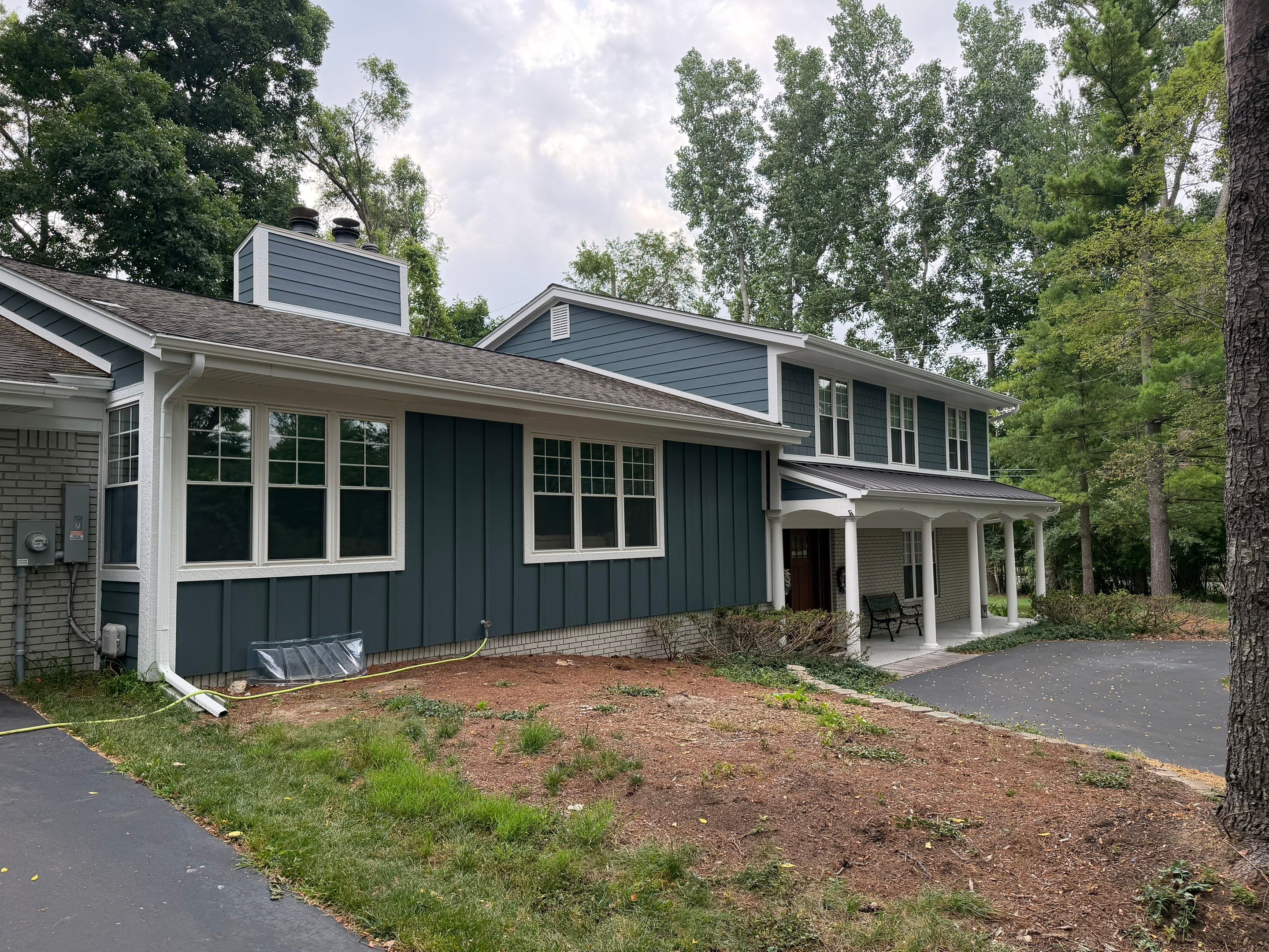James Hardie Siding Replacement & Metal Roof by Bloomfield Construction & Restoration