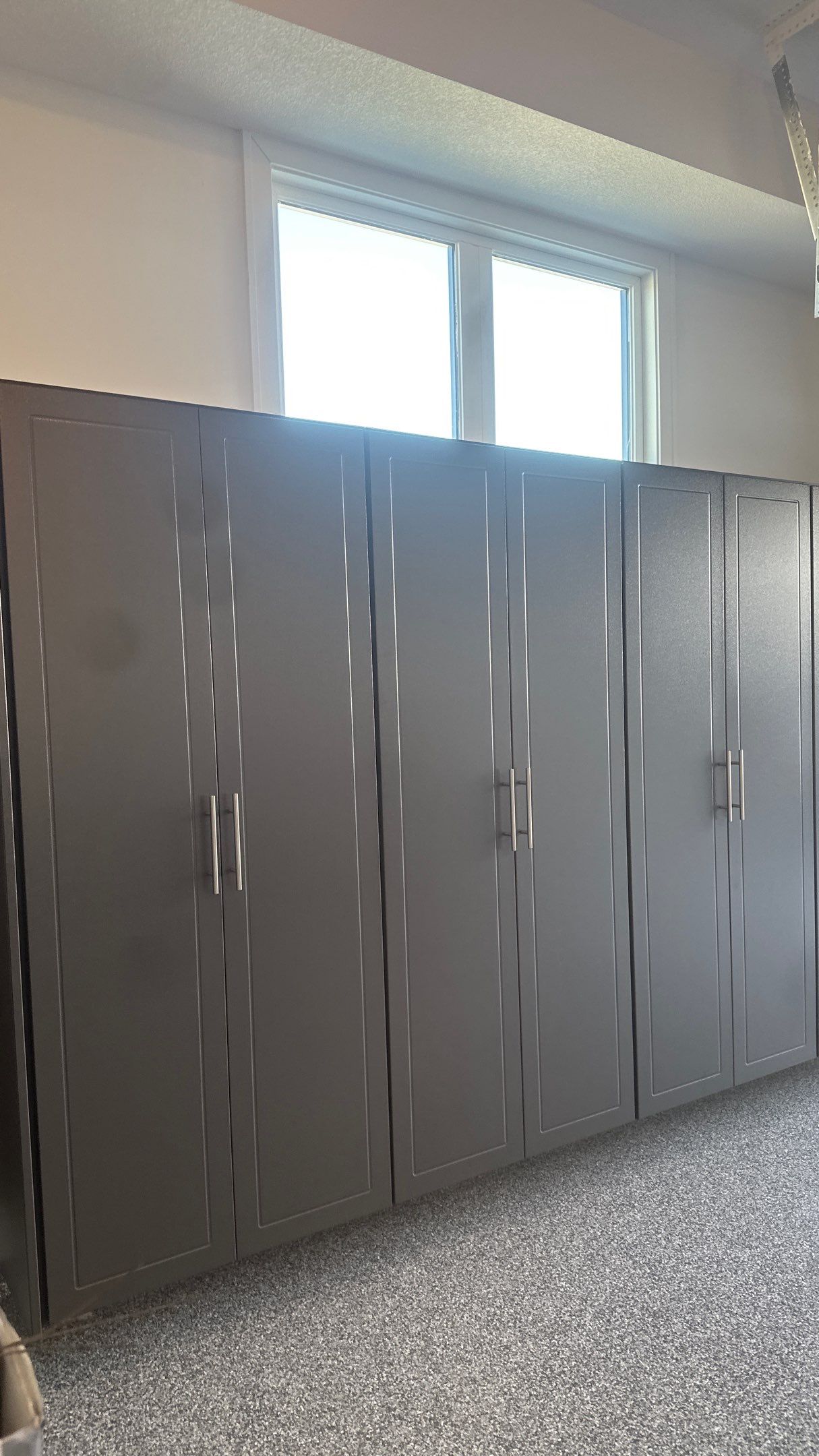 John B upgraded his garage with cabinets and Banner Garage Floor by Banner Garage