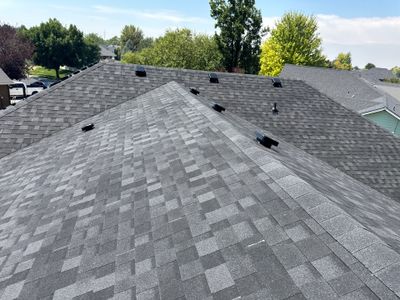 Complete Residential Roof Replacement Featuring Gray Architectural Shingles in Meridian