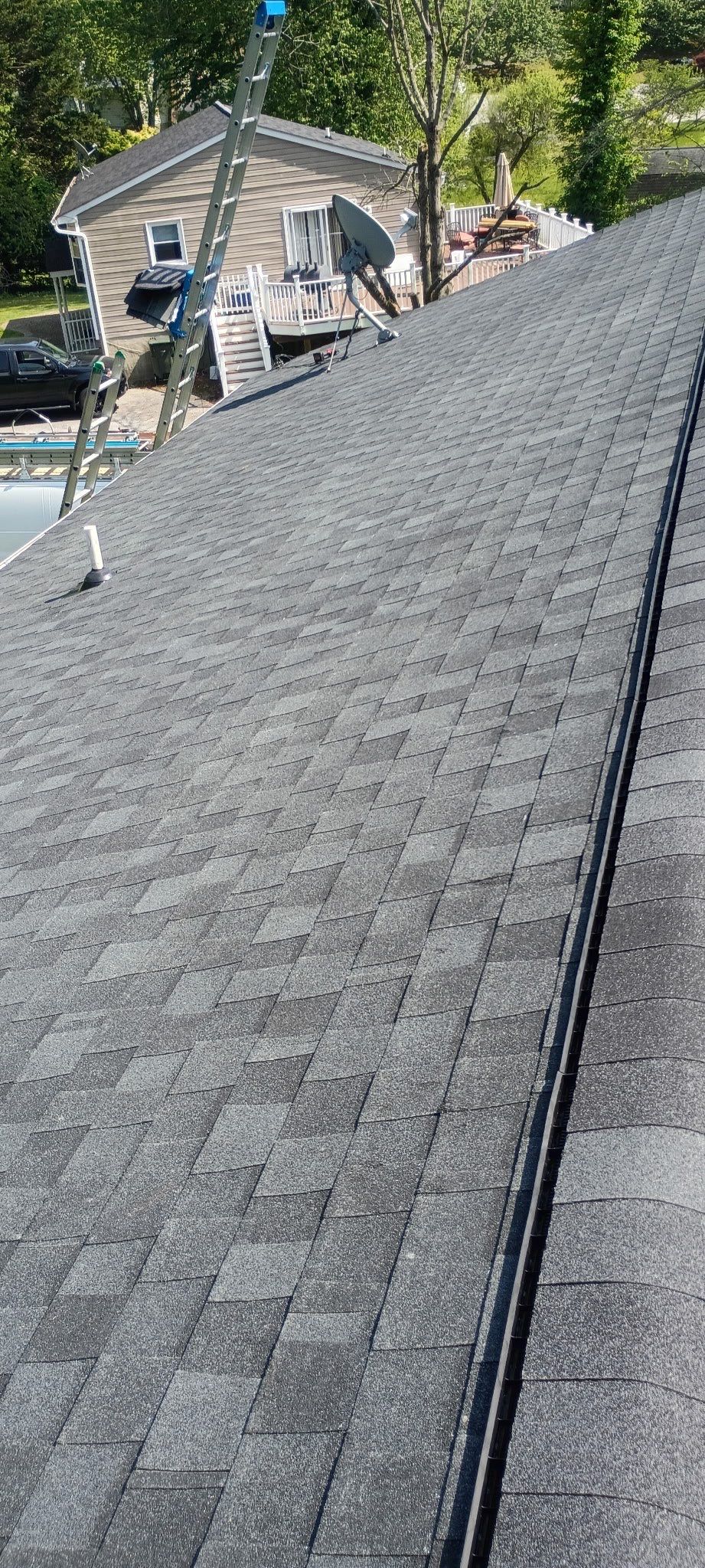 Residential Roofing Installation using TAMKO TITAN - THUNDERSTORM GRAY by Storm Ready Exteriors