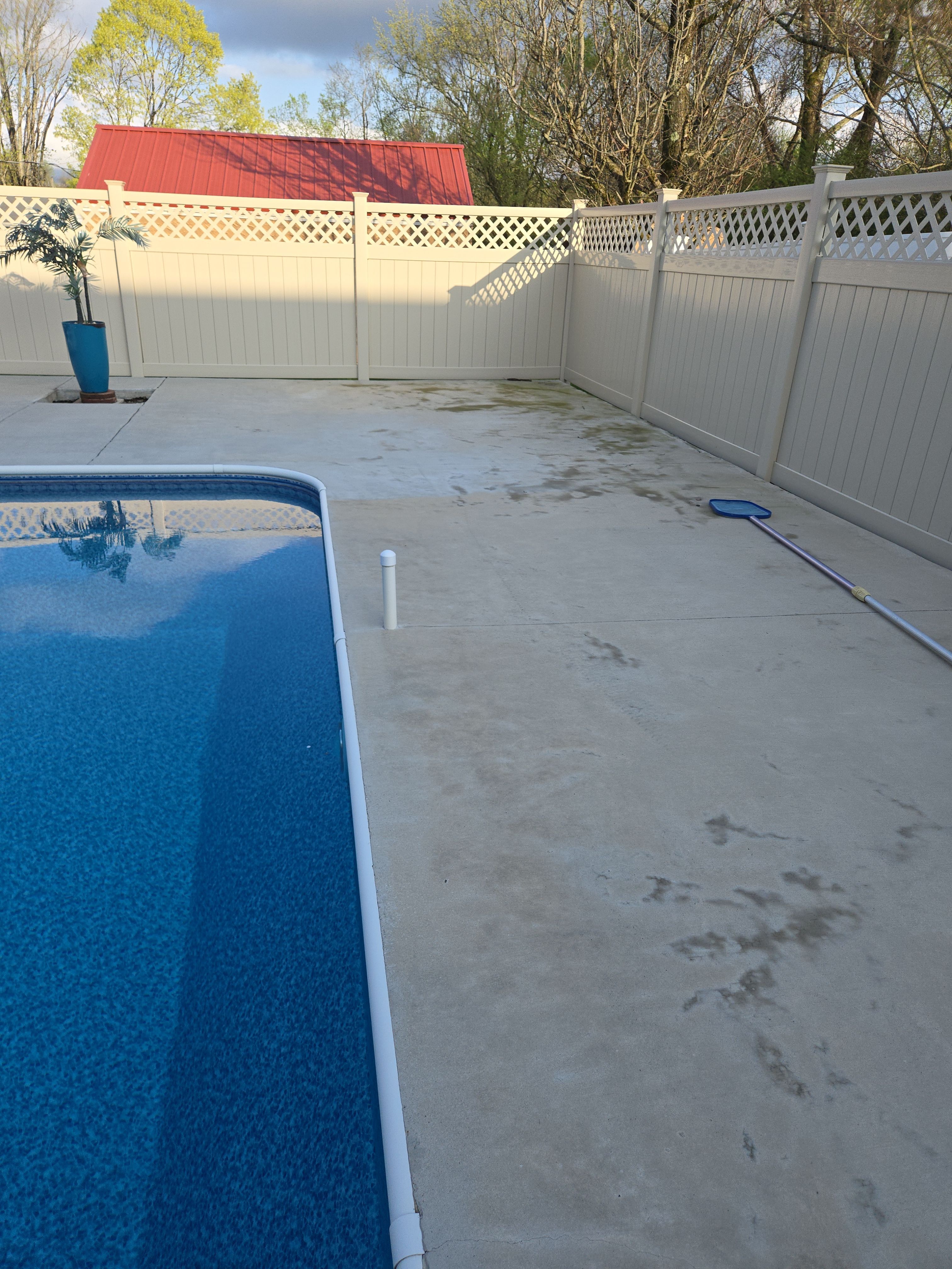 Pool Deck using Icicle by Elite Floor Solutions
