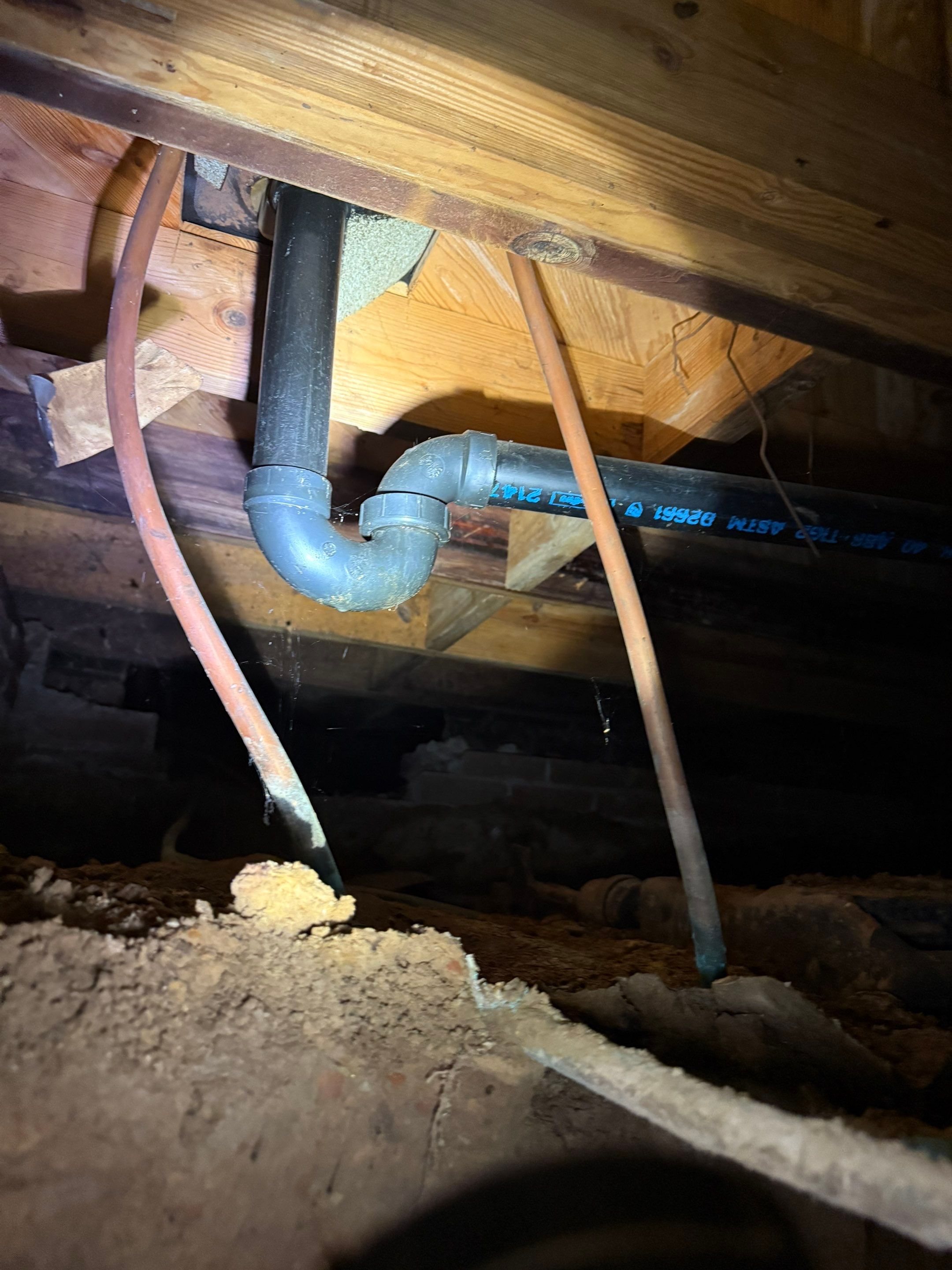 Drain Repipe Project in Mt Vernon by Rub-A-Dub Plumbing