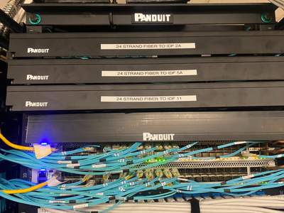 Structured cabling installation by CimaSolutions