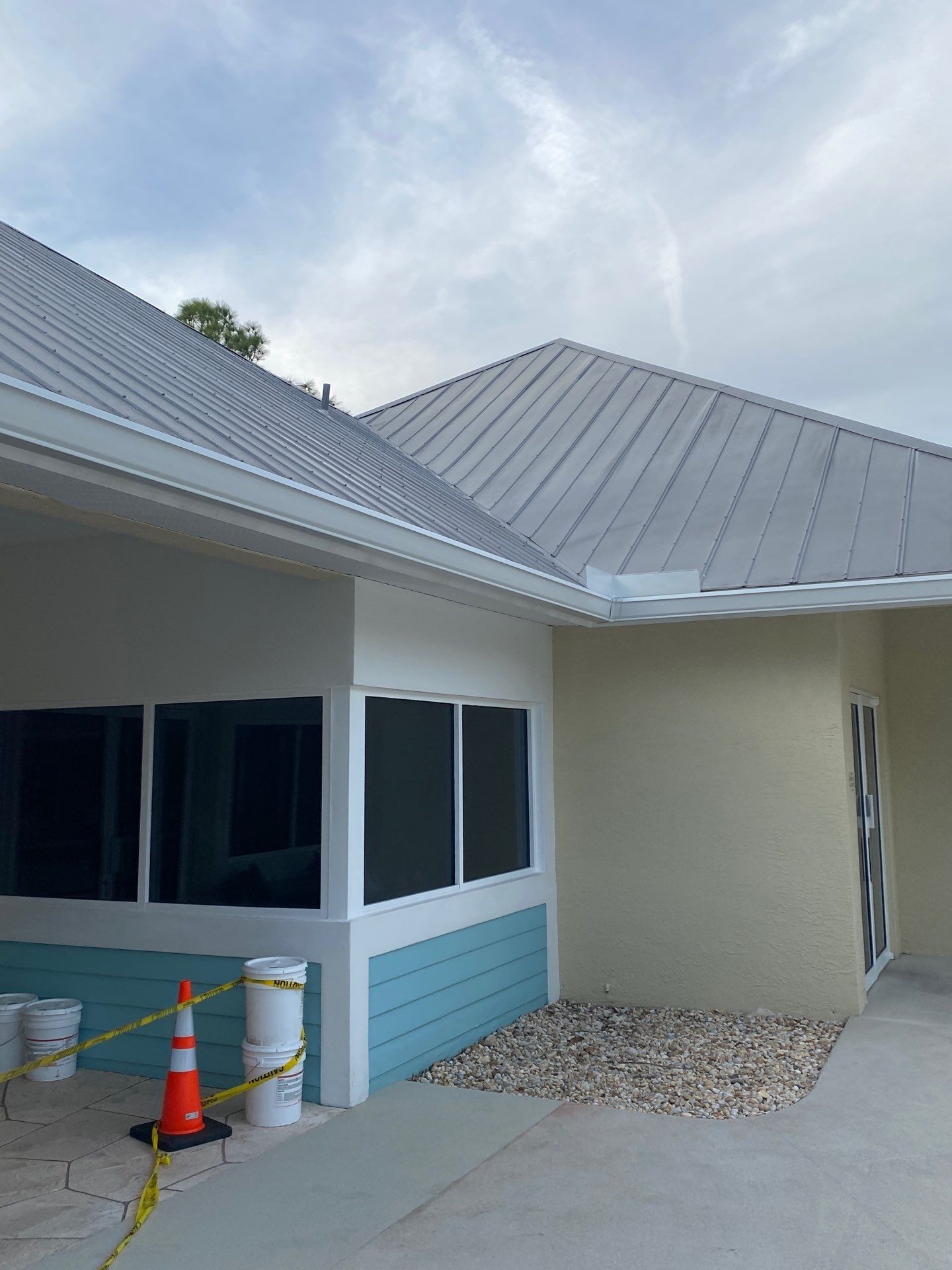 White K-Style Gutters in Fort Myers FL by Gutter Professors