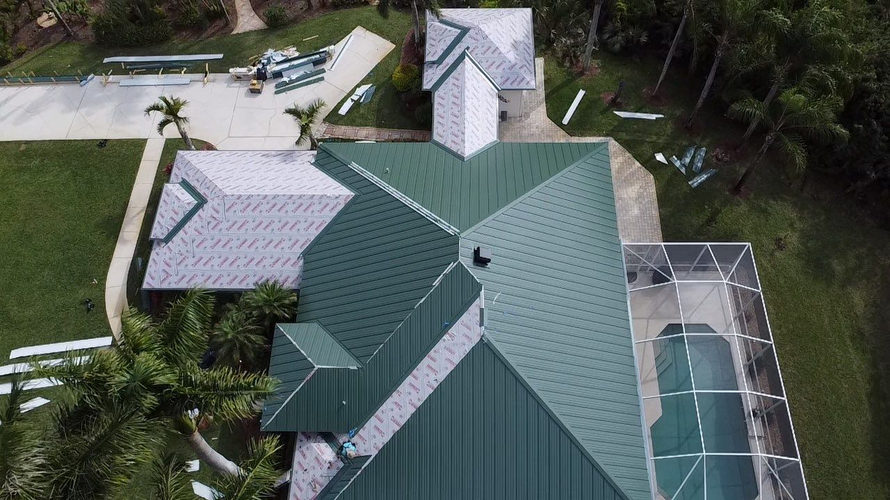 Kynar (Color Coated) Standing Seam Metal Roof Replacement by Sailfish Roofing
