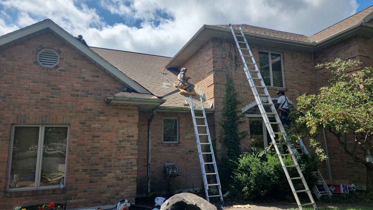 Residential Roofing Repair using GAF Timberline HDZ Shakewood by Nitro Roofing and Construction