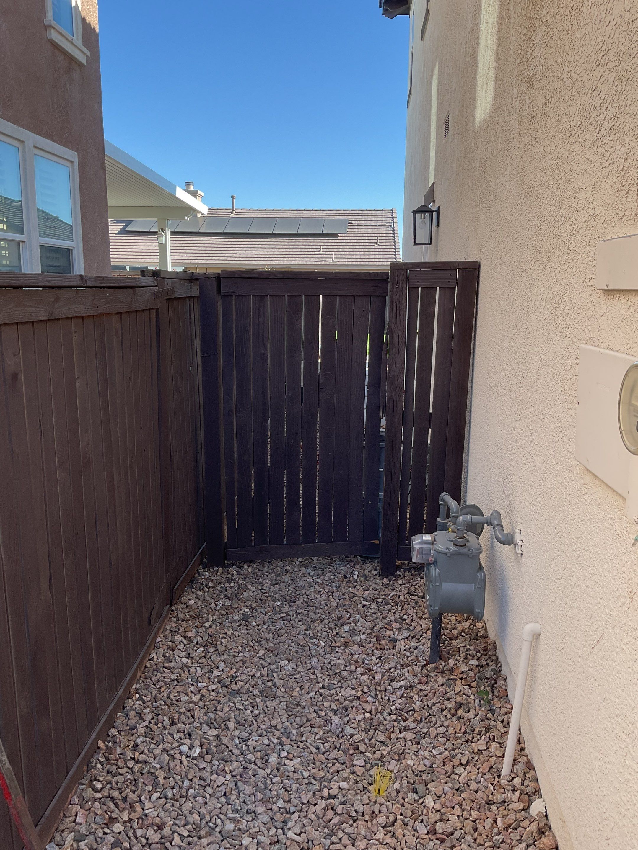 Gate installation using Vinyl by Fence Guys Inc.