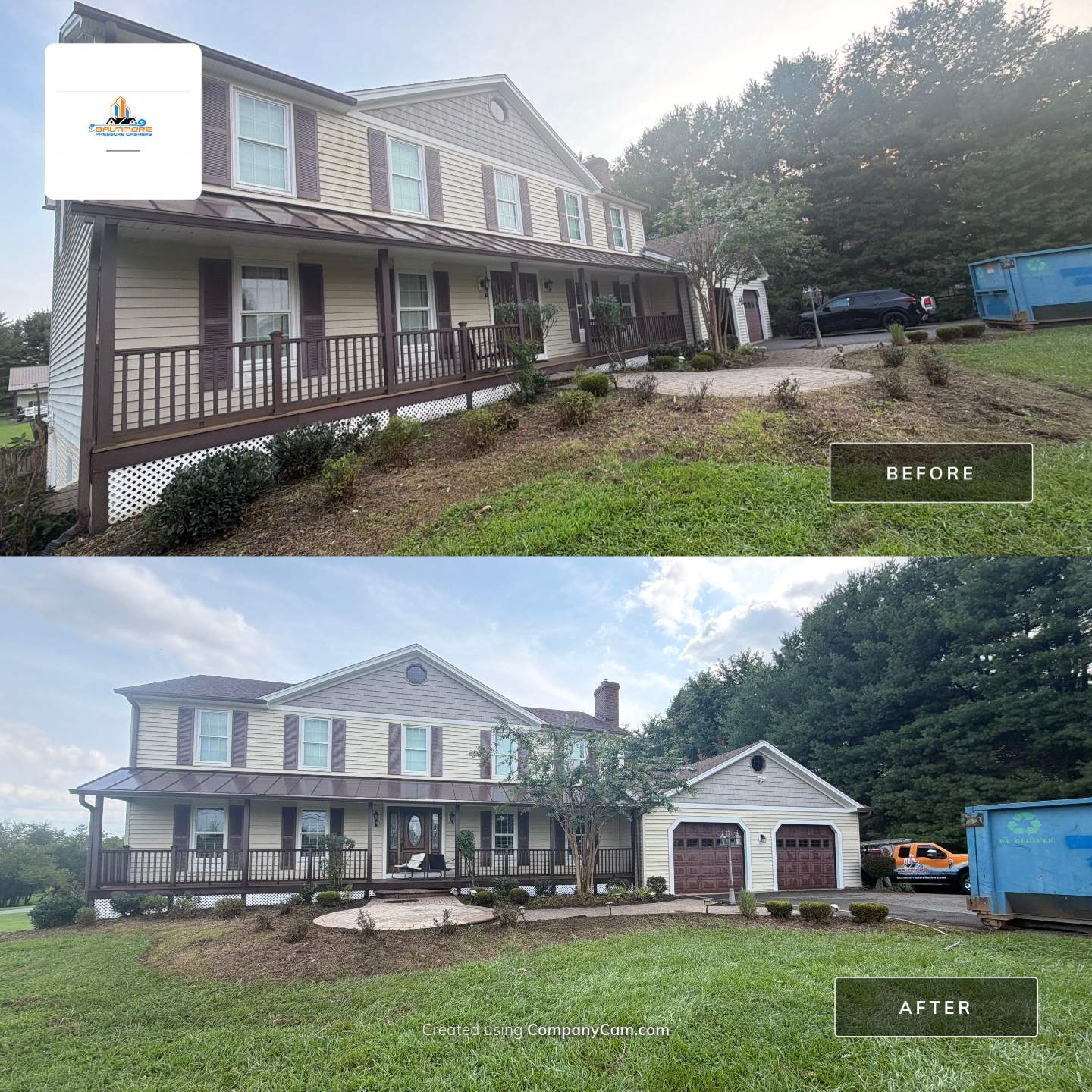 Howard County Residential Exterior Refresh and Pool Deck Restoration by Baltimore Pressure Washers Inc.
