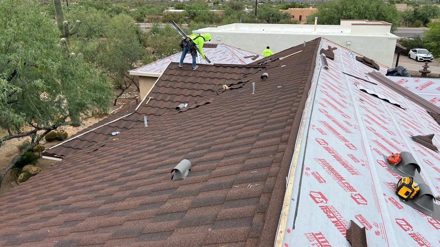 Weathered Timber Stone Coated Steel by Reimagine Roofing