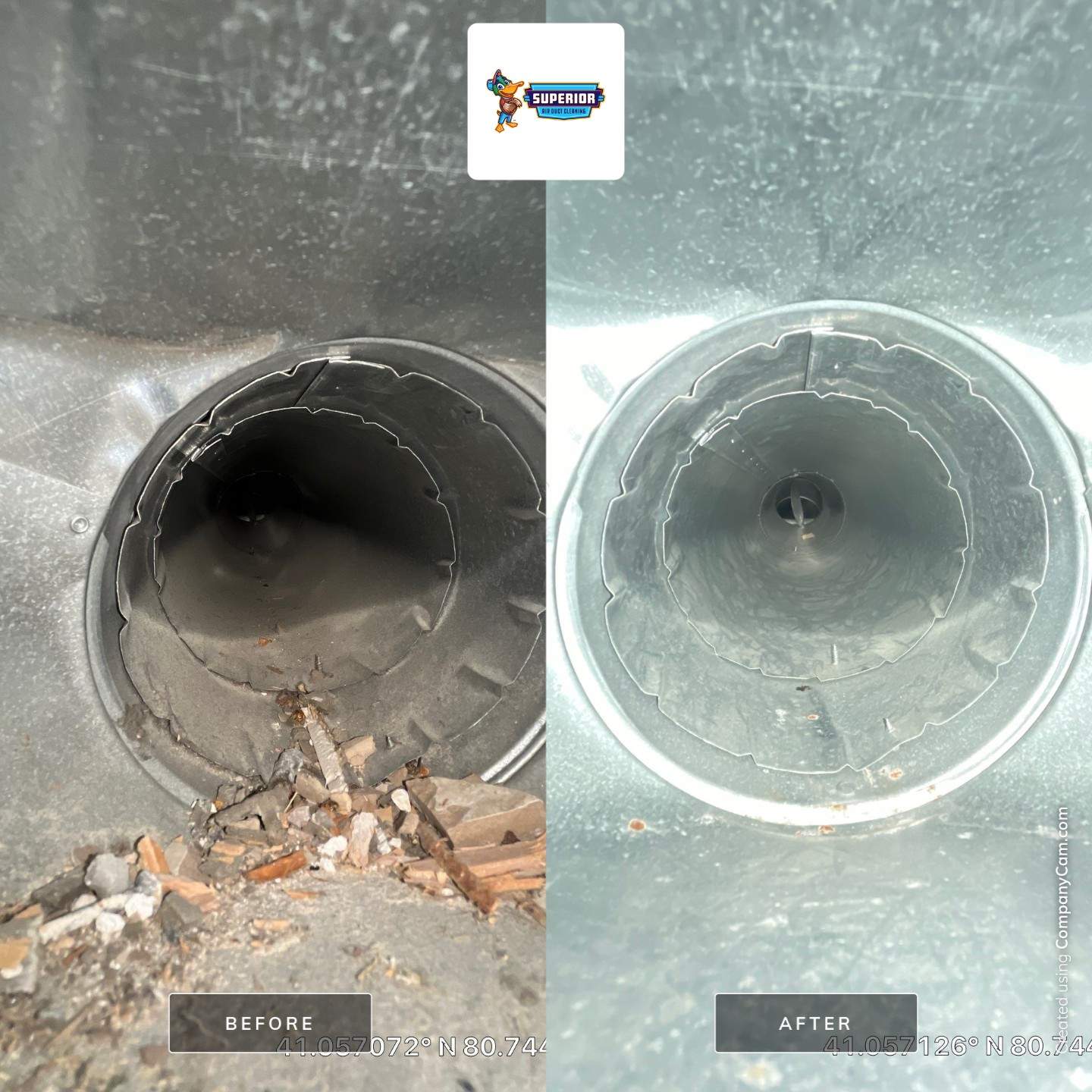 Air Duct Cleaning With a Vacuum Truck in Canfield, OH by Superior Air Duct Cleaning