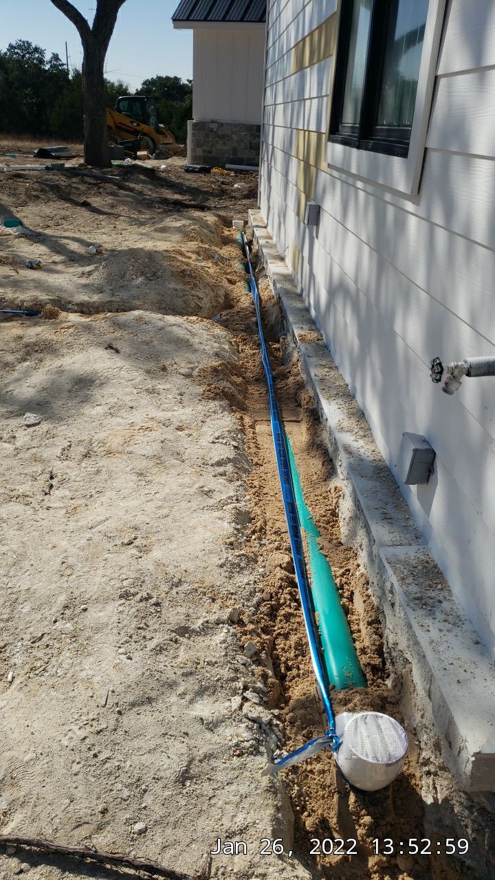 30K gallon mangrove green tank for residential rain water harvesting, Dripping Springs, TX by Hill Country Rain Water