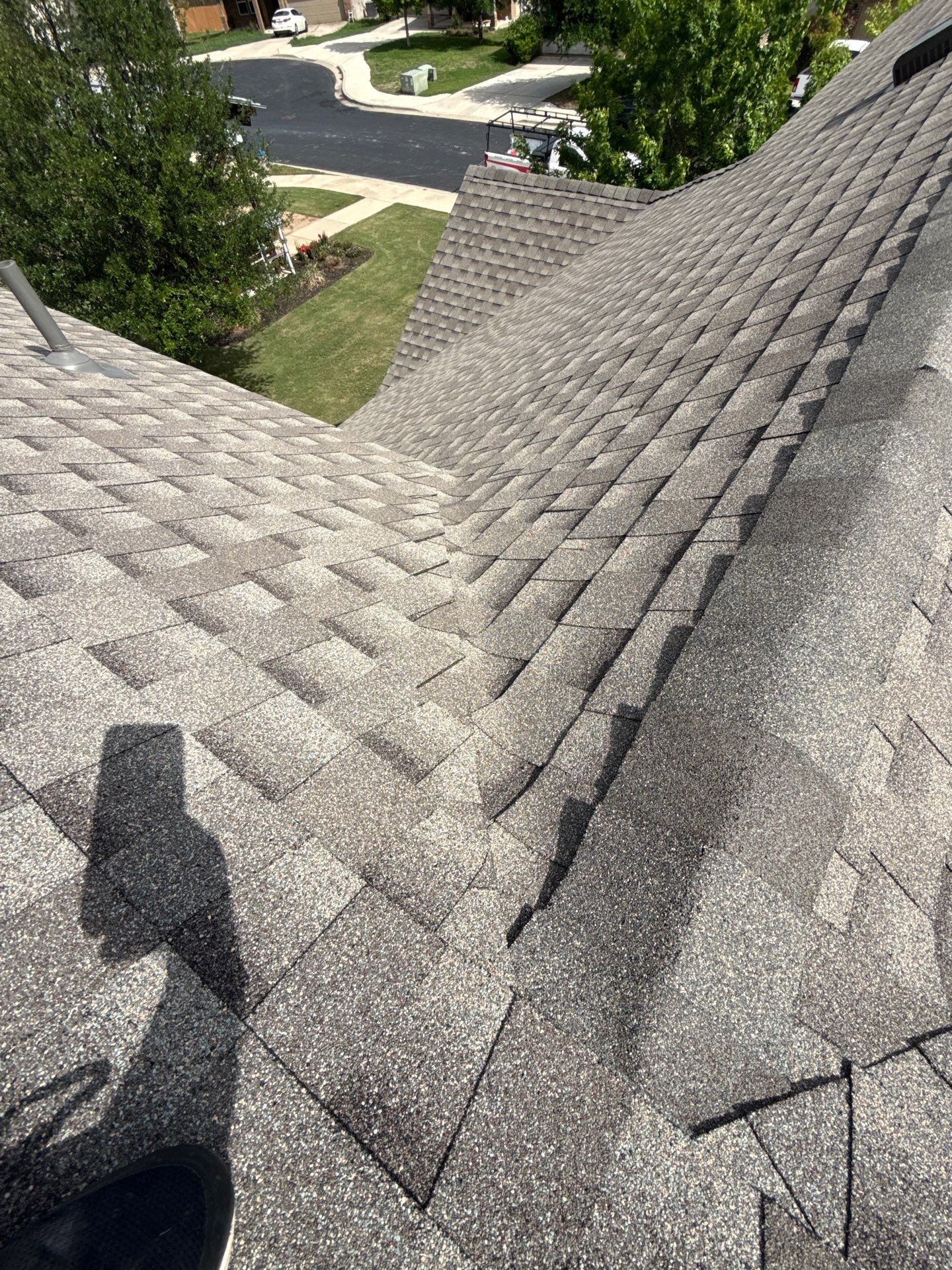 Residential Roof Replacement using GAF - HDZ - Weathered Wood by Action Exteriors Austin