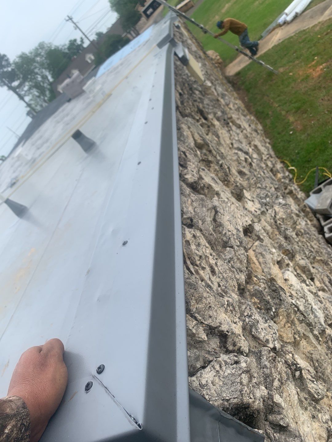 Commercial Roofing Installation using 50 mil PVC by Hostetler Roofing