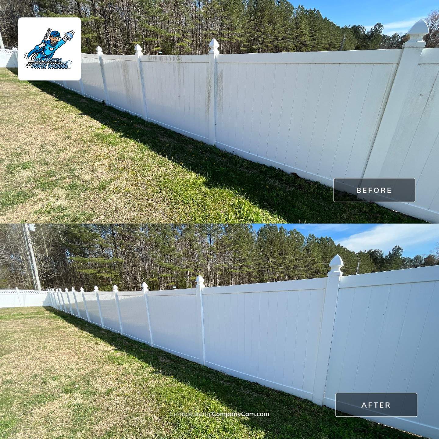 Tony's Fence by Mr. Mister Power Washing