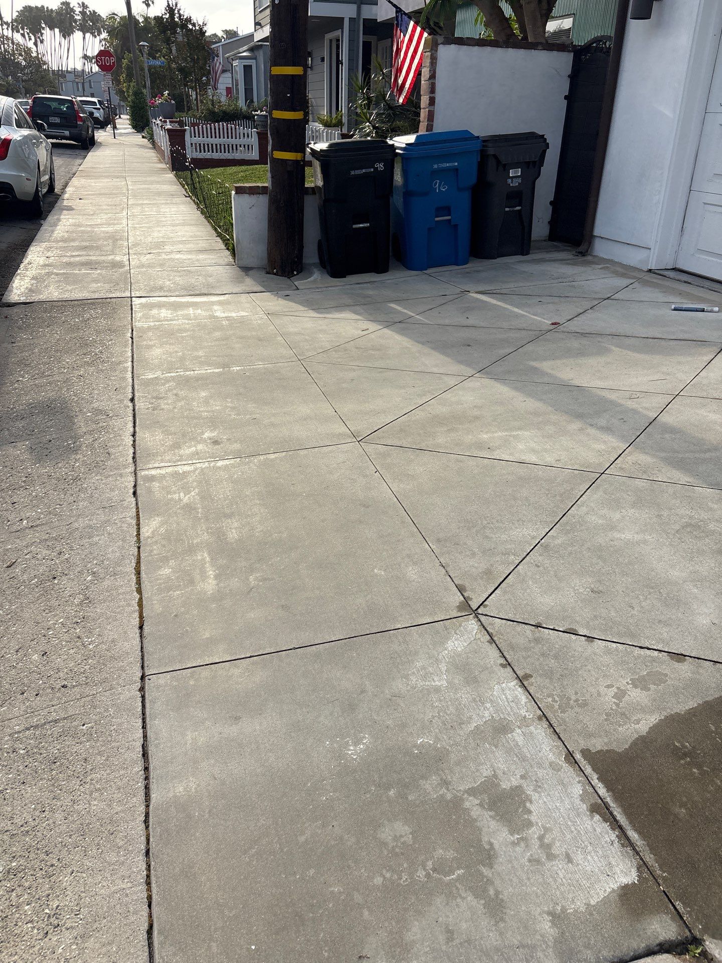 Sandblasting & Sealing Concrete Driveway In Long Beach, CA by La Power Washing Inc