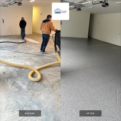 Garage Floor Coating using Briar